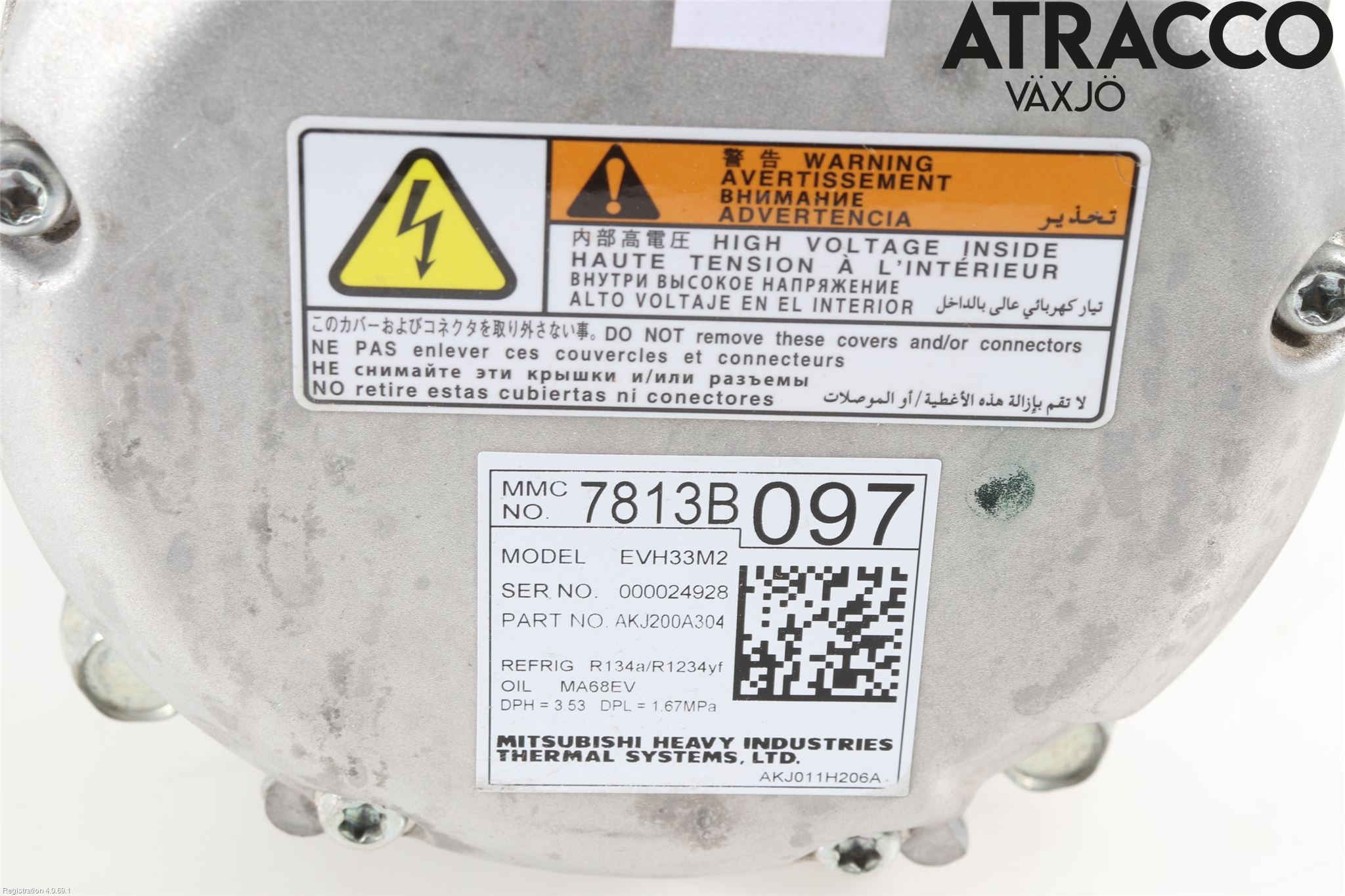 Mitsubishi OUTLANDER 13-21 Varme Ac Kompressor