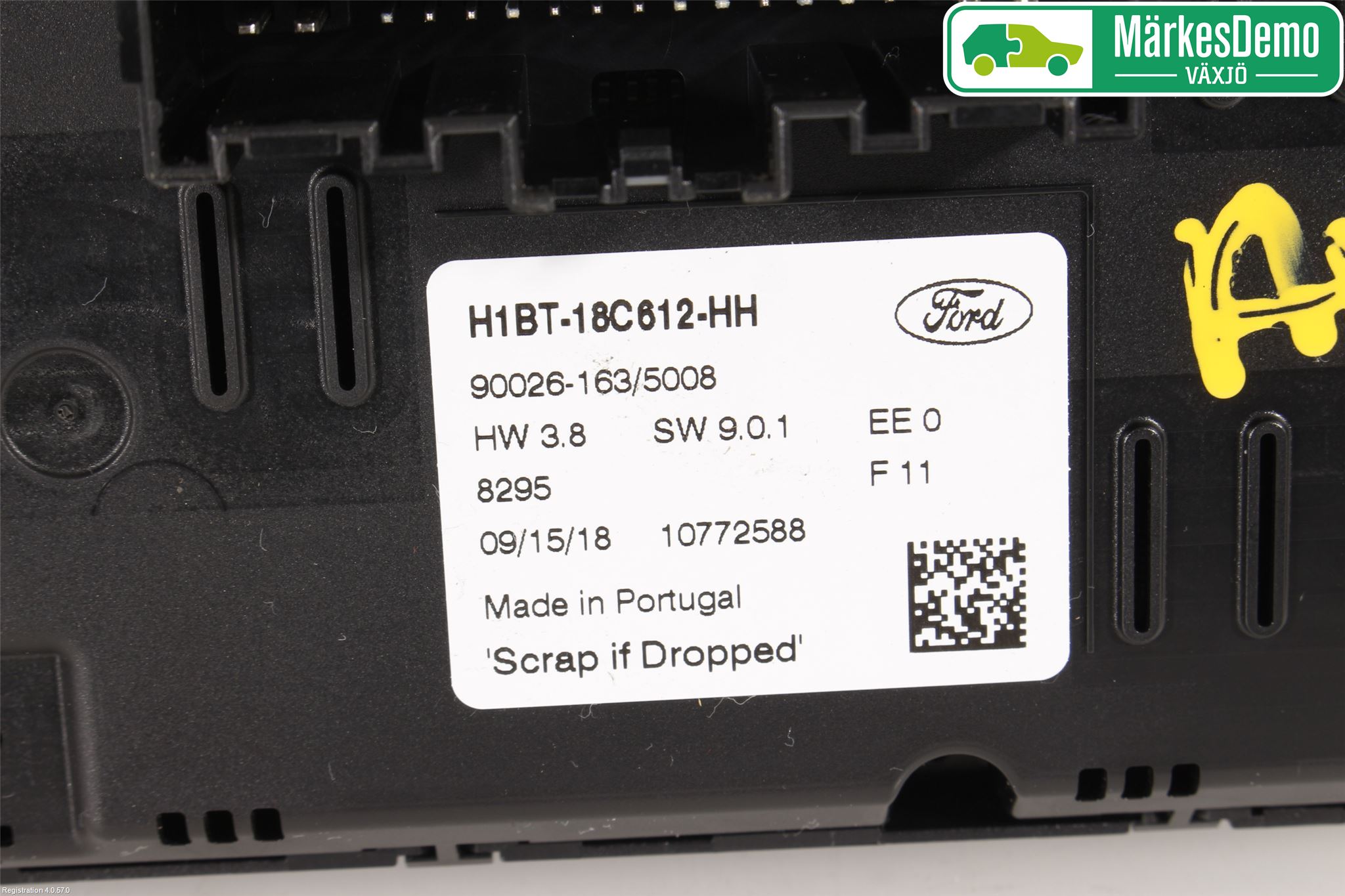 Ford FIESTA (VII) 18-23 Varme Ac Betjening-Display