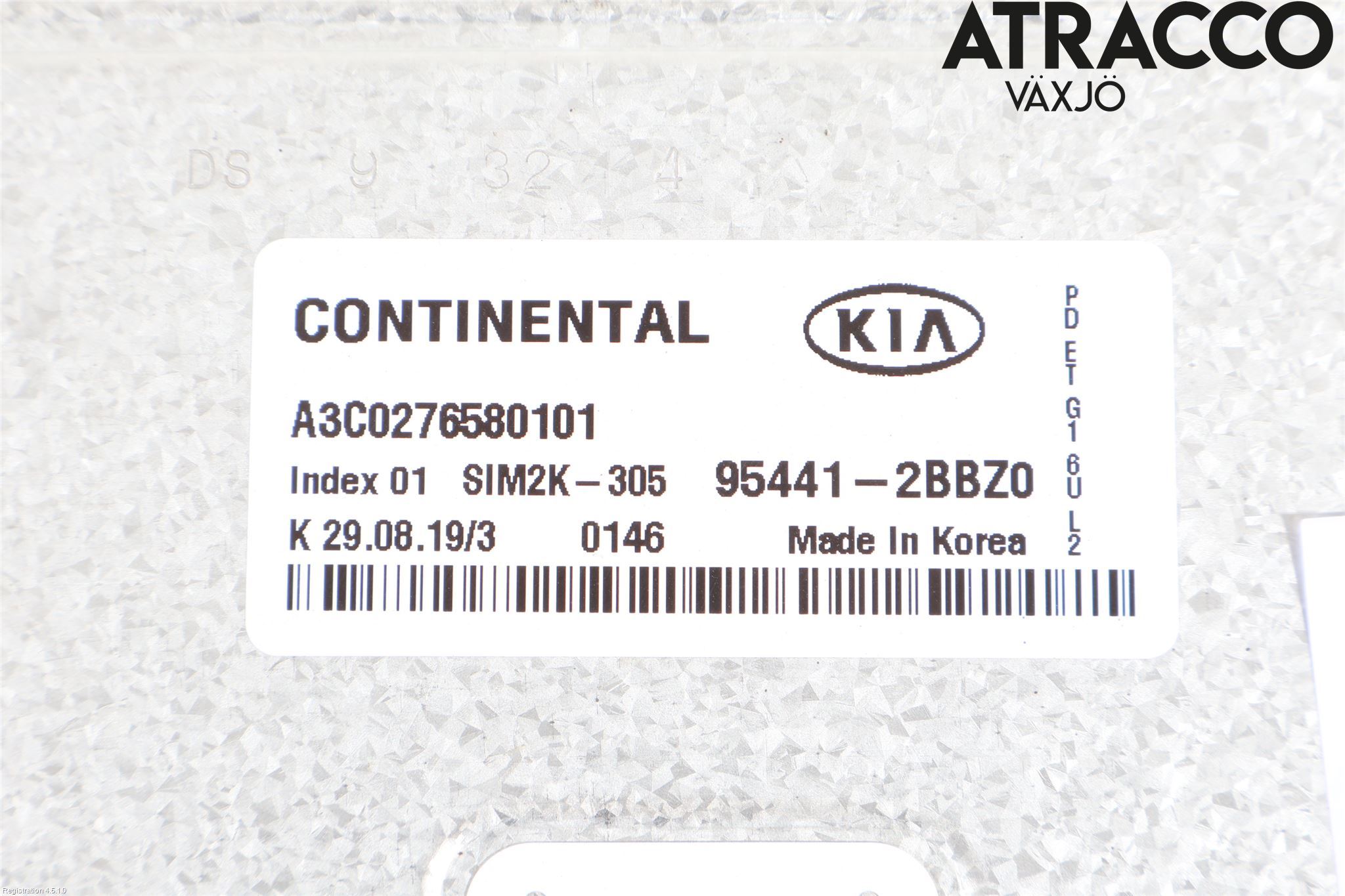 Kia NIRO (DE) 17-22 Styreenhet Gearkasse