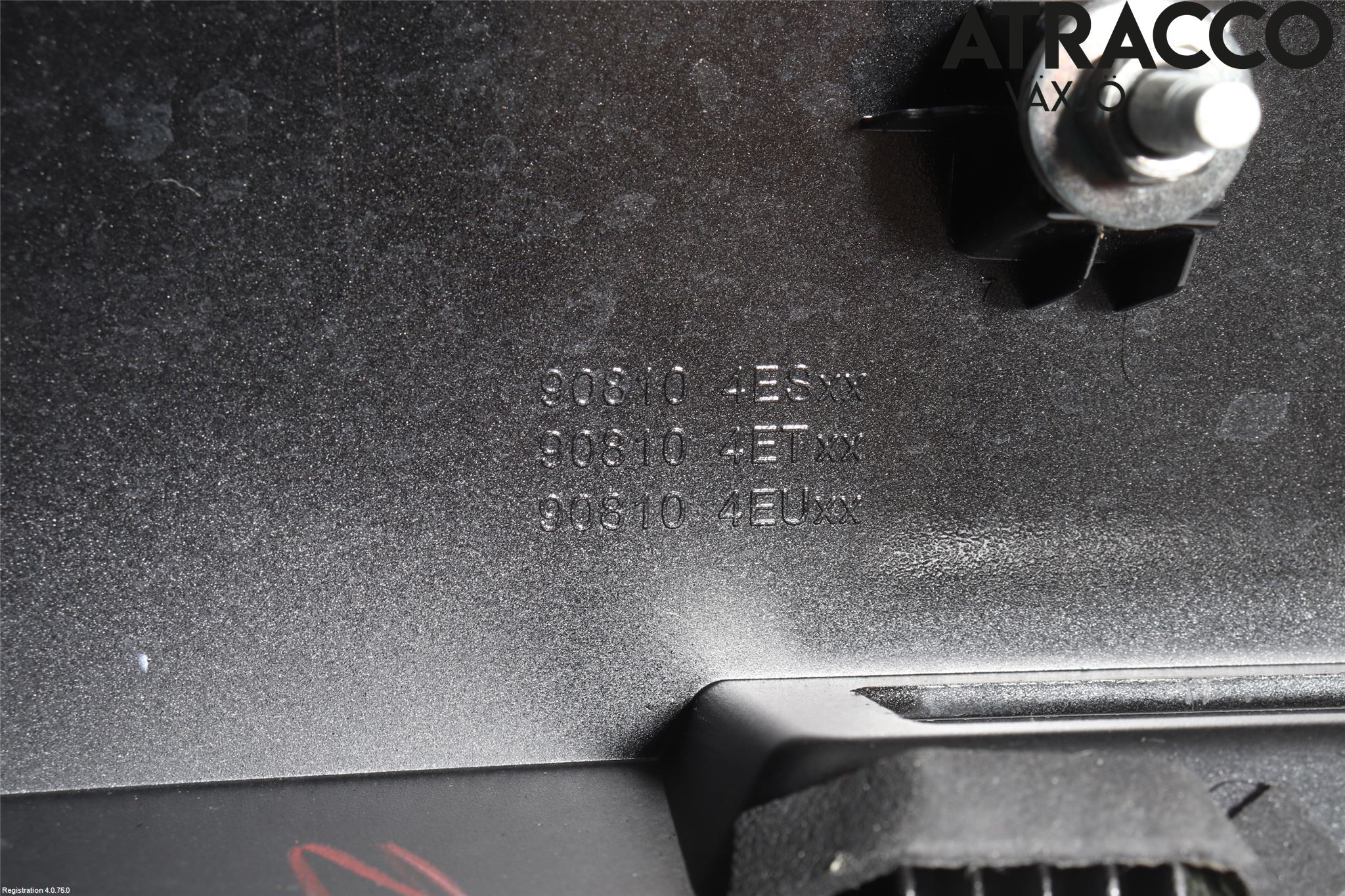 Nissan QASHQAI 14-17 Refleksplate - Skiltplate