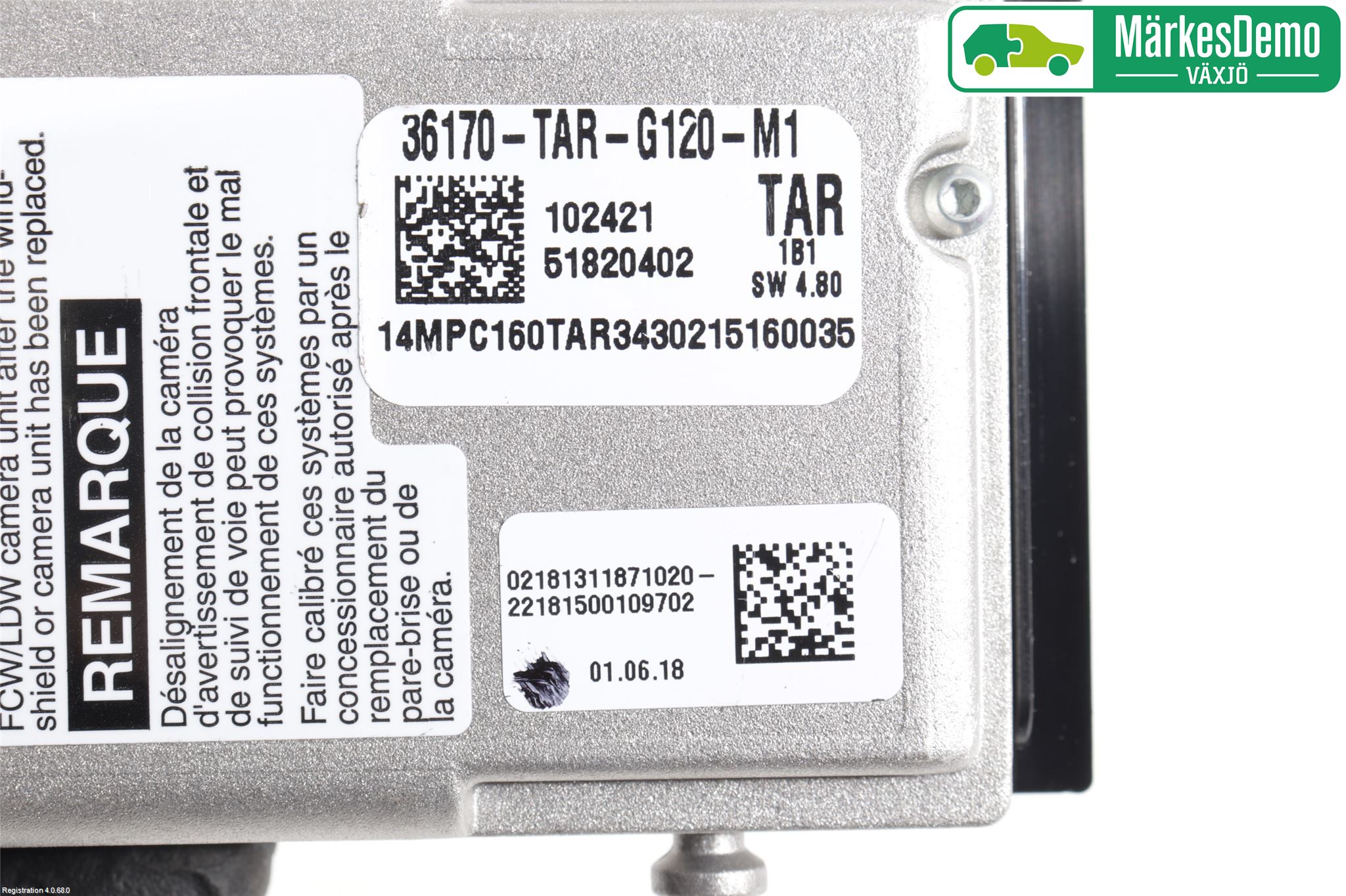 Honda JAZZ 15-20 Sensor Kollisjonsbeskyttelse
