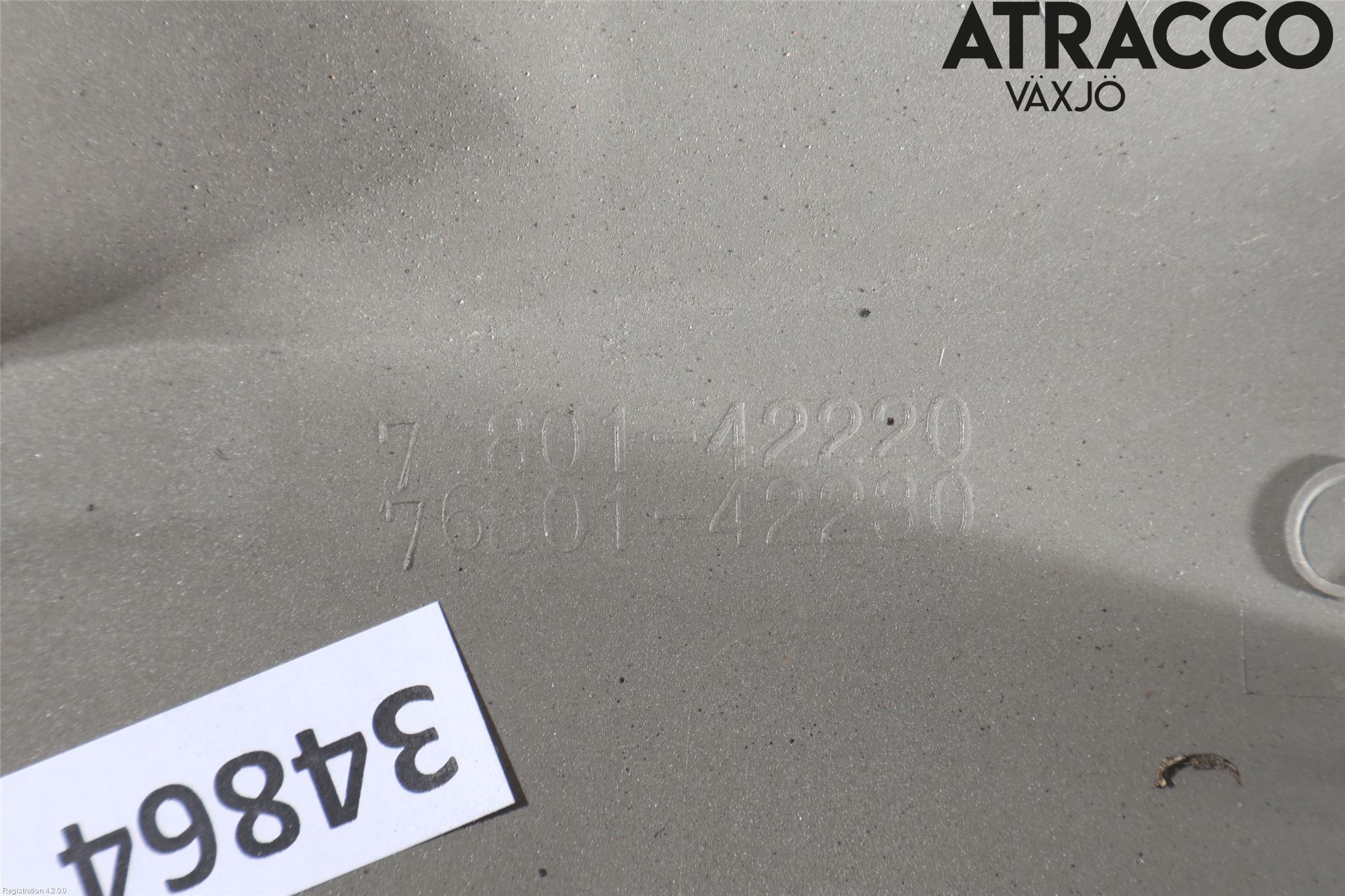 Toyota RAV4 13-18 Refleksplate - Skiltplate