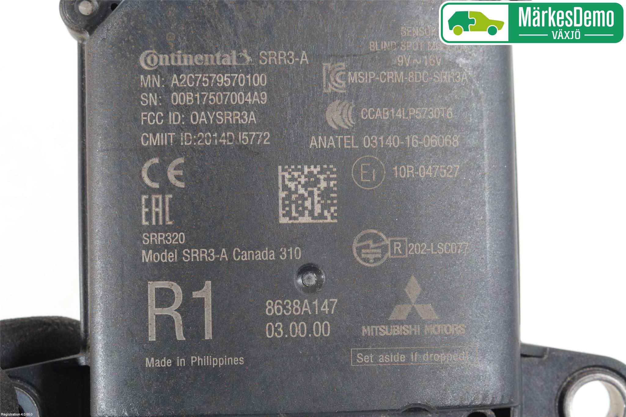 Mitsubishi OUTLANDER 13-21 Sensor Kollisjonsbeskyttelse