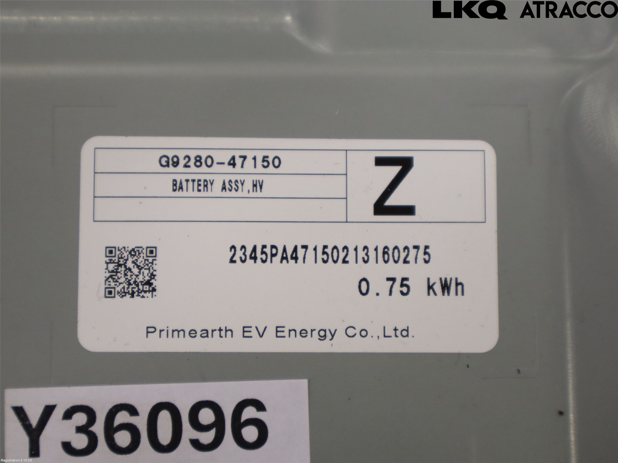 Toyota COROLLA 19- Hybrid Batteri