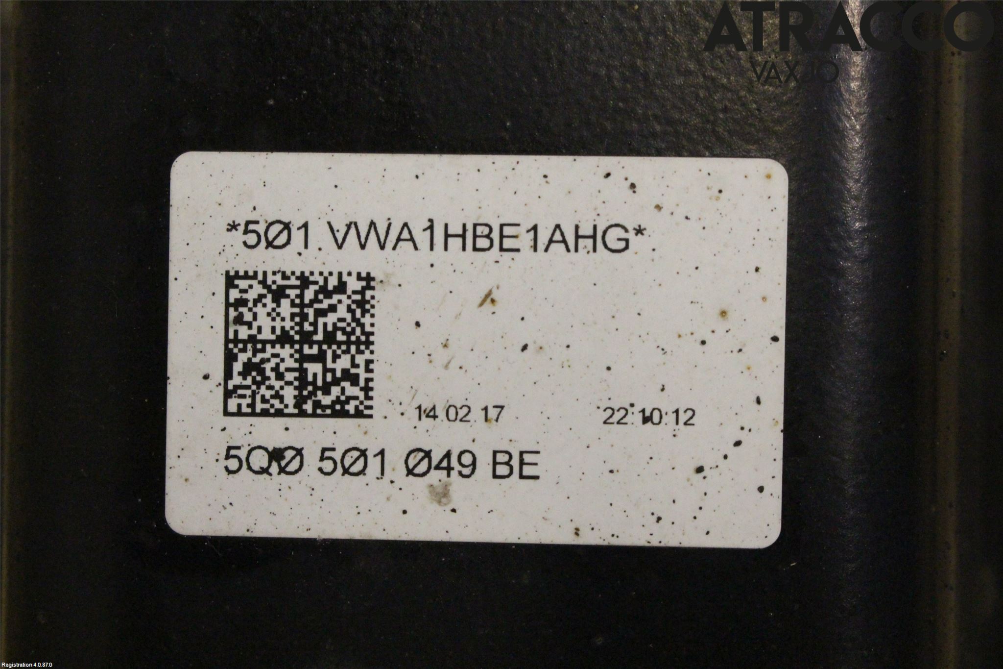 Volkswagen VW GOLF / E-GOLF VII 13-20 Bakaksel Feste Travers-Ramme