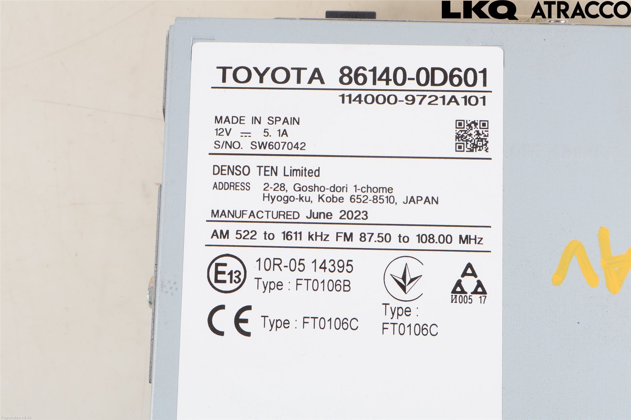 Toyota YARIS CROSS XP21 21- Stereo Radio Med Cd