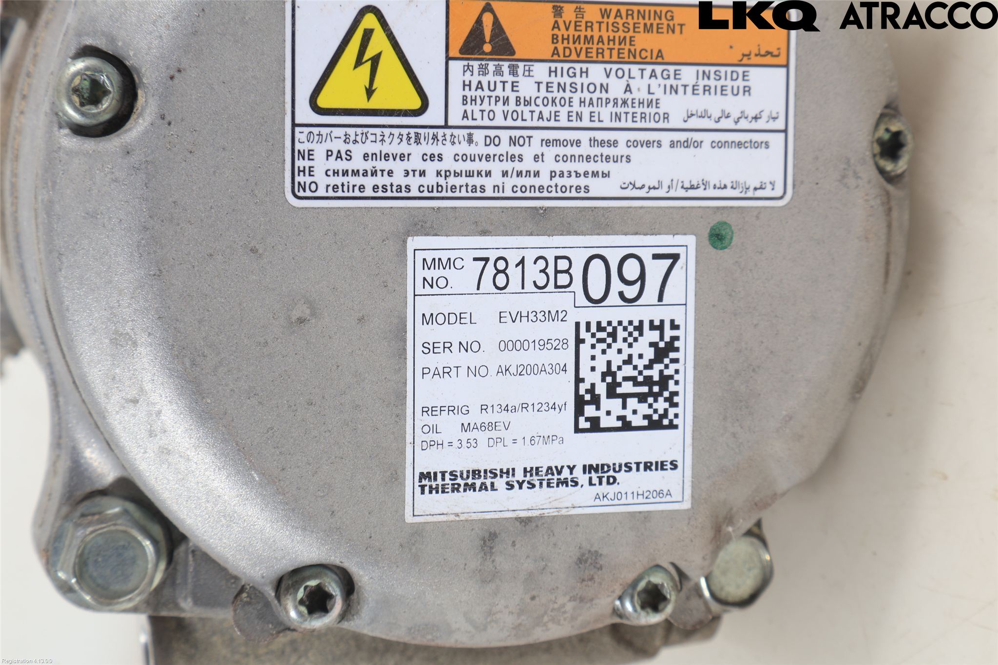 Mitsubishi OUTLANDER 13-21 Varme Ac Kompressor
