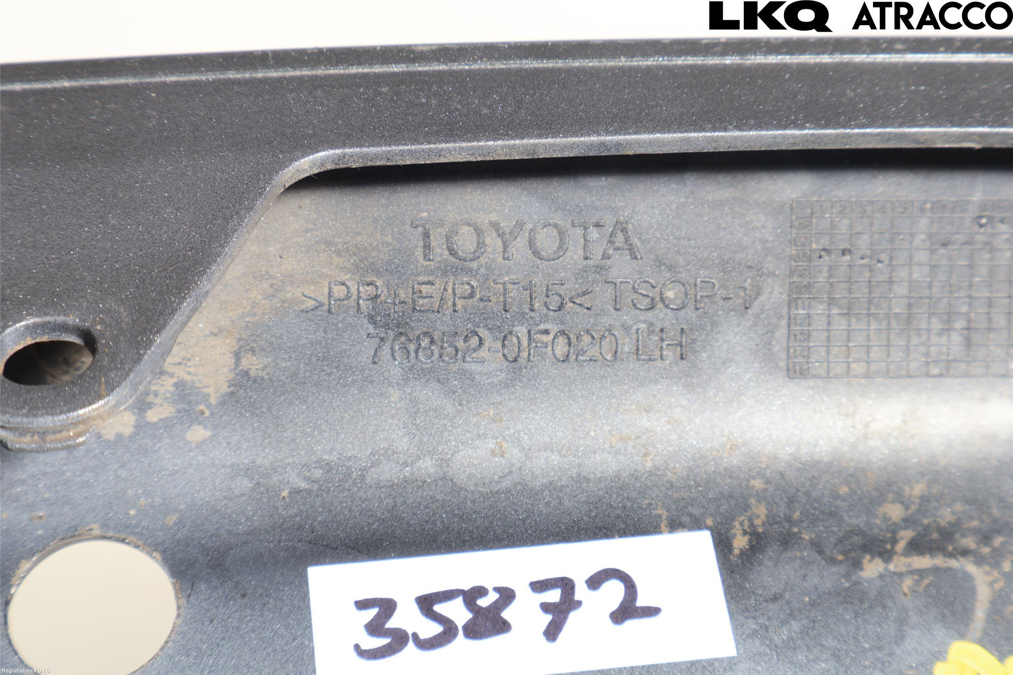 Toyota COROLLA VERSO 08-09 Støtfanger Foran Hjørne Vens
