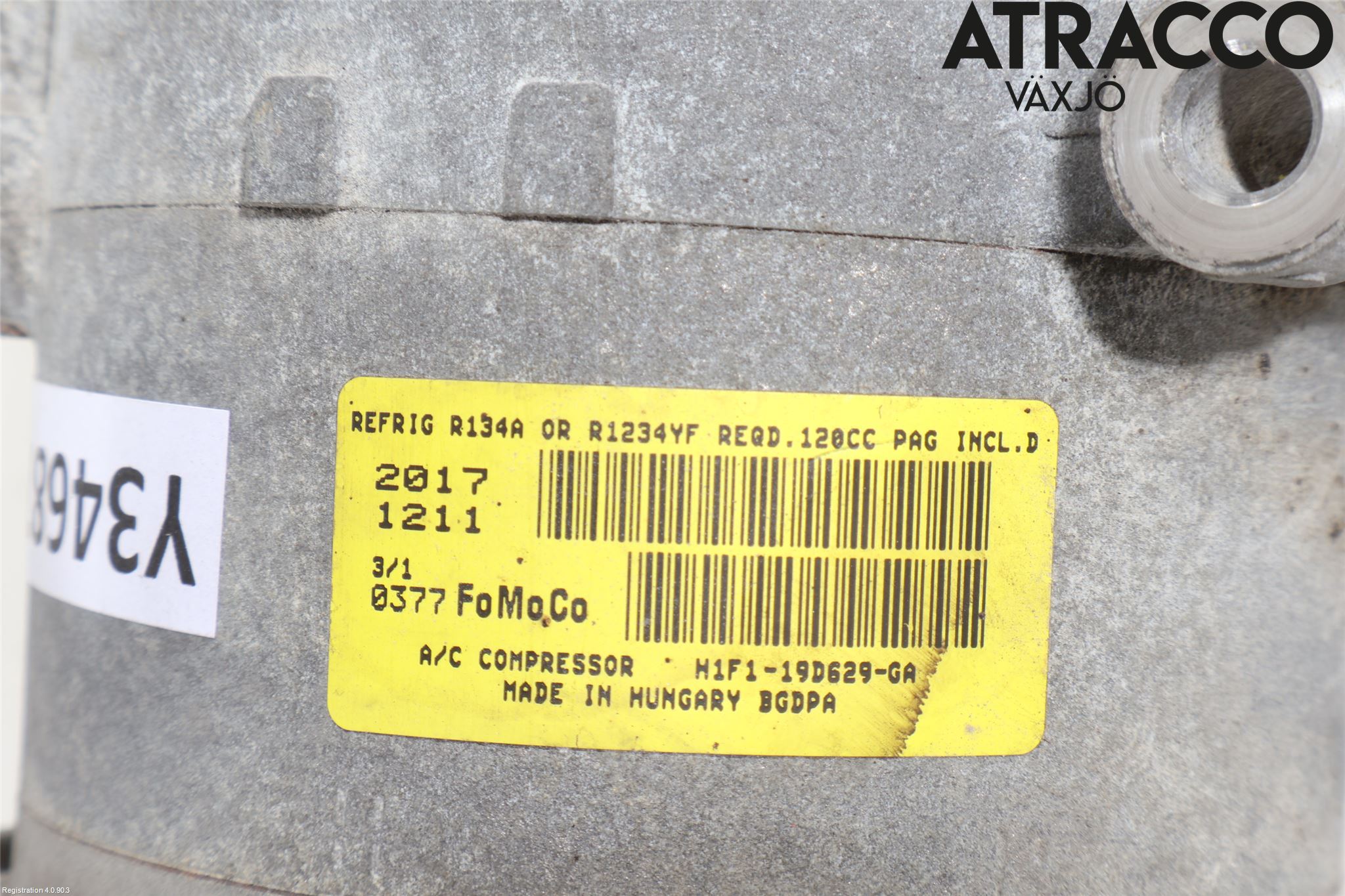 Ford GRAND C-MAX 15-19 Varme Ac Kompressor