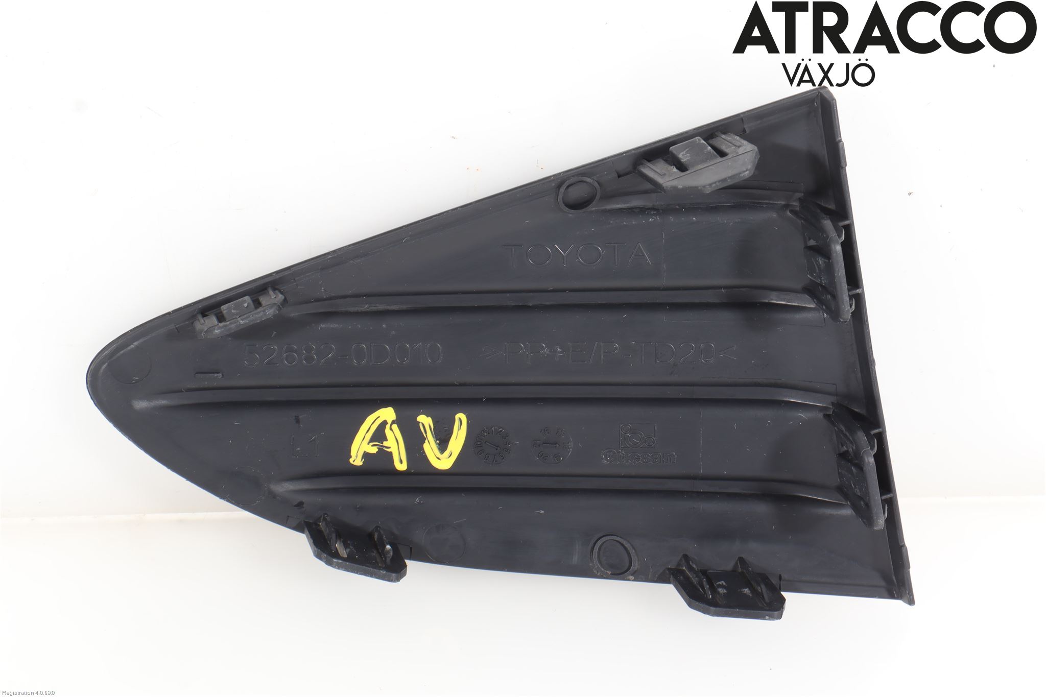Toyota YARIS XP130 15-20 Støtfanger Bak Hjørne Venstre
