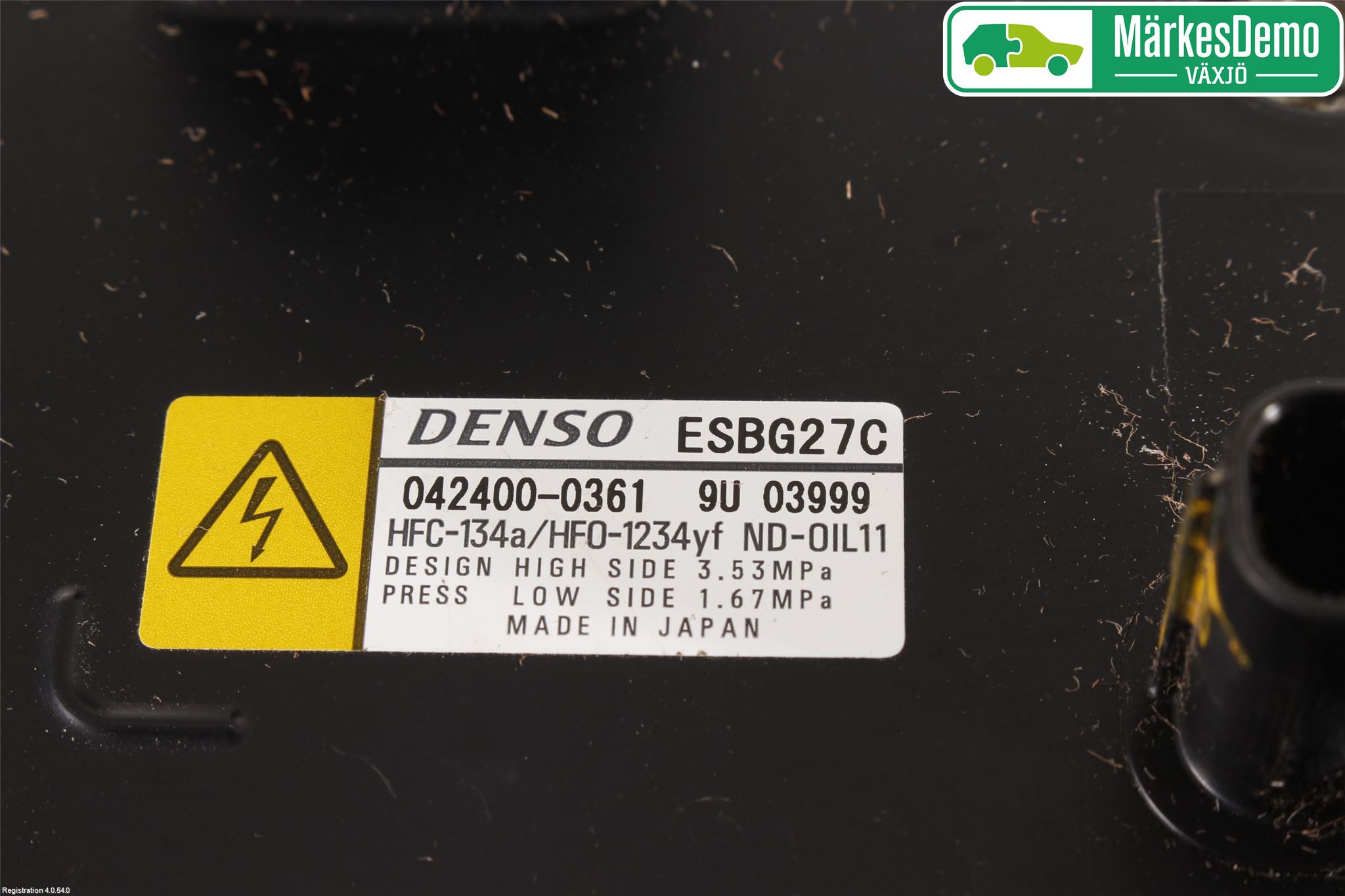 Toyota PRIUS (ZVW50) 16-21 Varme Ac Kompressor