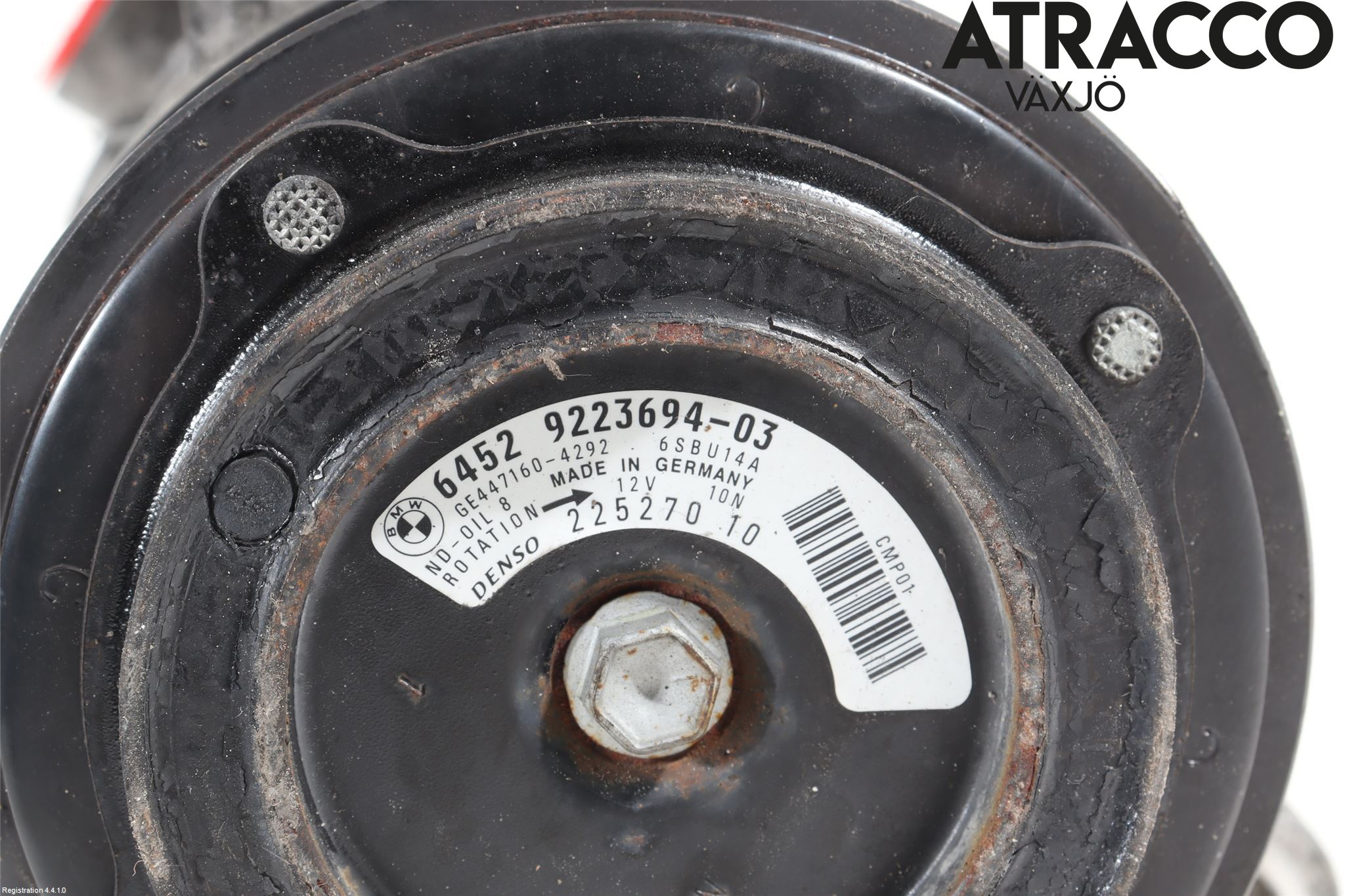 BMW 5 F10/F11/F18 09-17 Varme Ac Kompressor