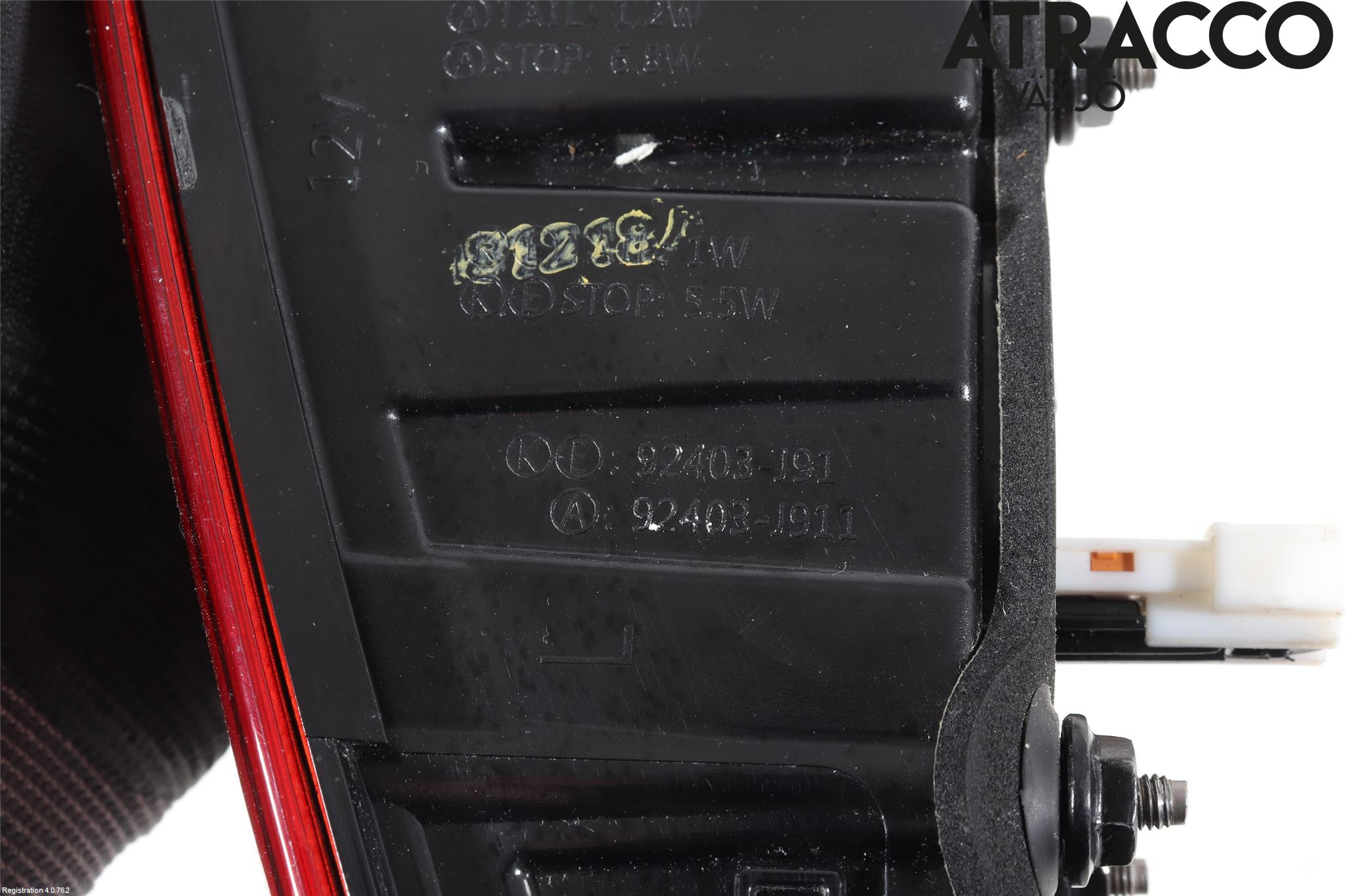 Hyundai KONA/ELECTRIC OS 18-23 Baklykt Venstre  På Luke(Indre