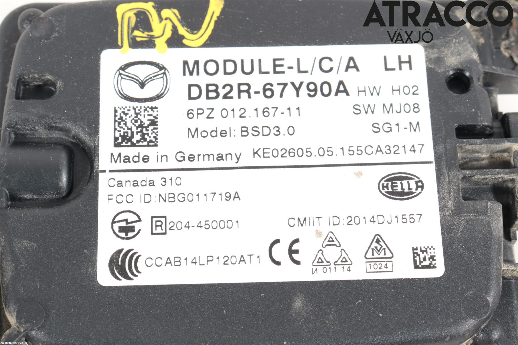 Mazda CX-3 Sensor Kollisjonsbeskyttelse