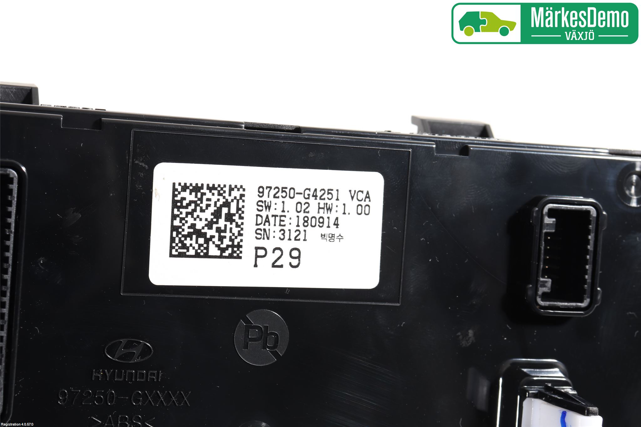 Hyundai i30 PD 17- Varme Ac Betjening-Display