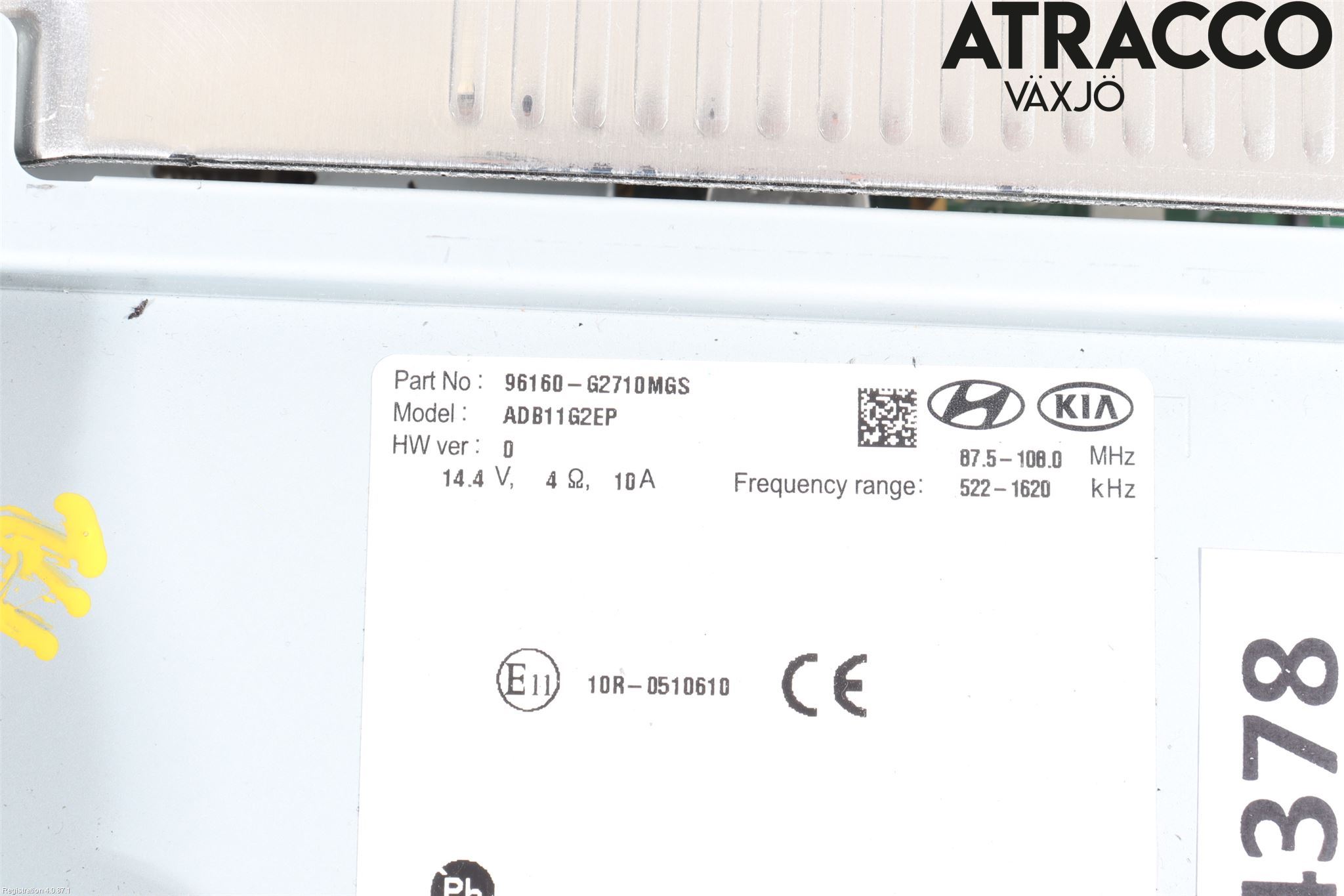 Hyundai IONIQ AE 17-22 Stereo Radio Med Cd