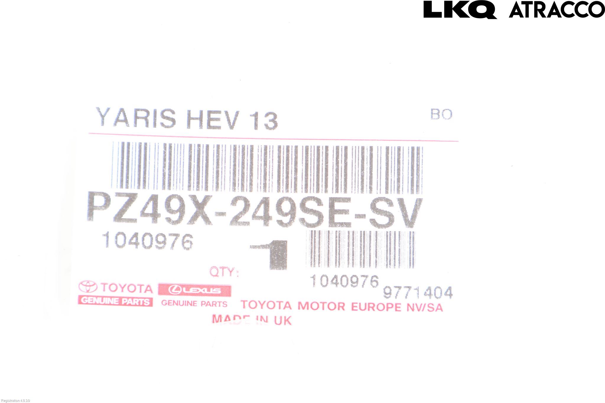 Toyota YARIS XP21 20- Instruksjonsbok