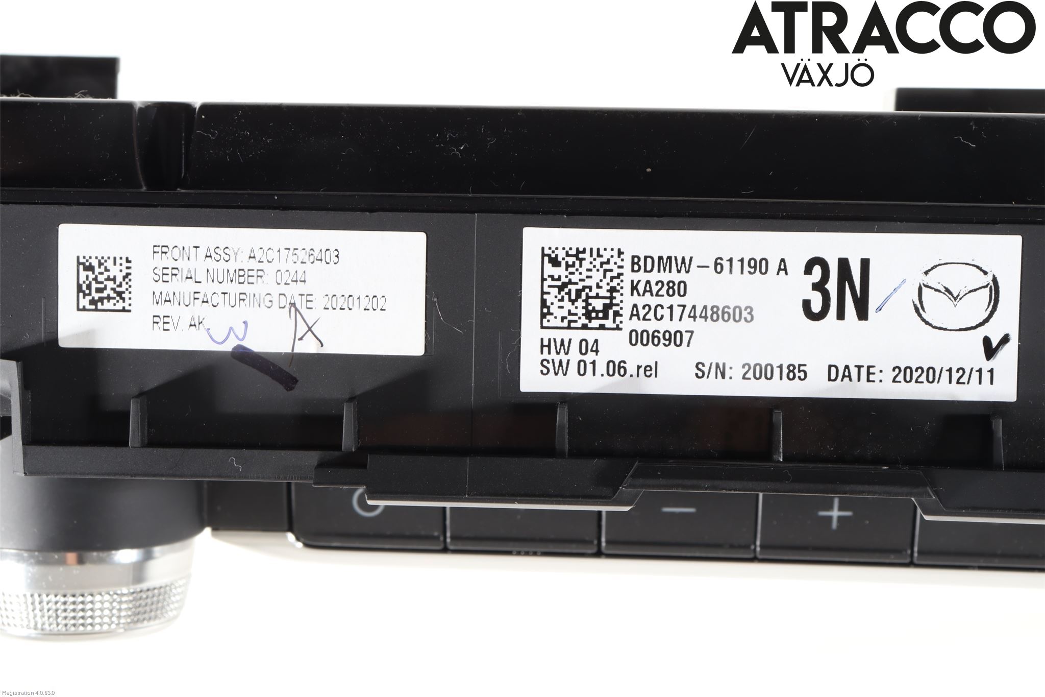 Mazda CX-30 20- Varme Ac Betjening-Display
