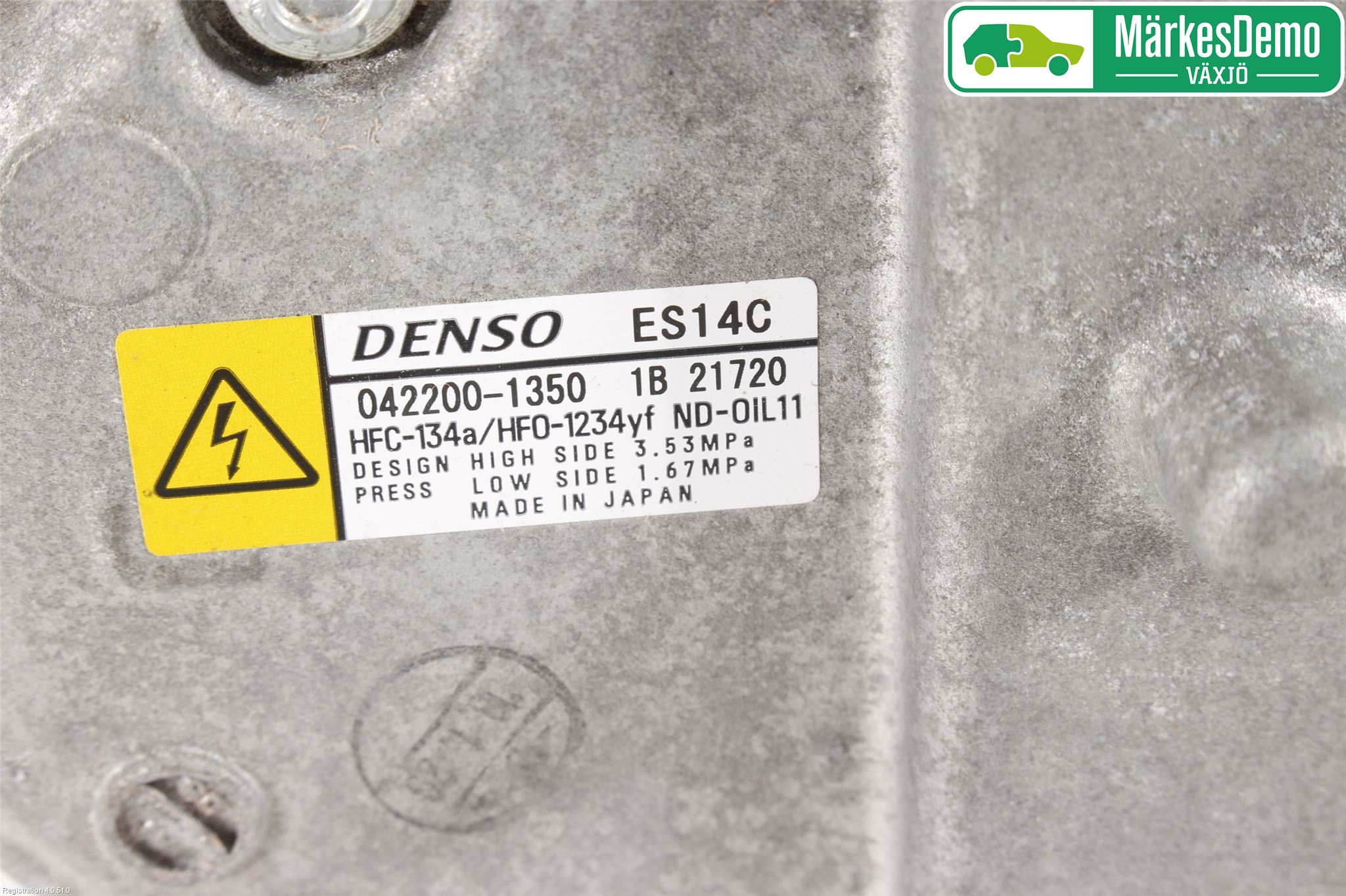 Toyota YARIS XP130 15-20 Varme Ac Kompressor