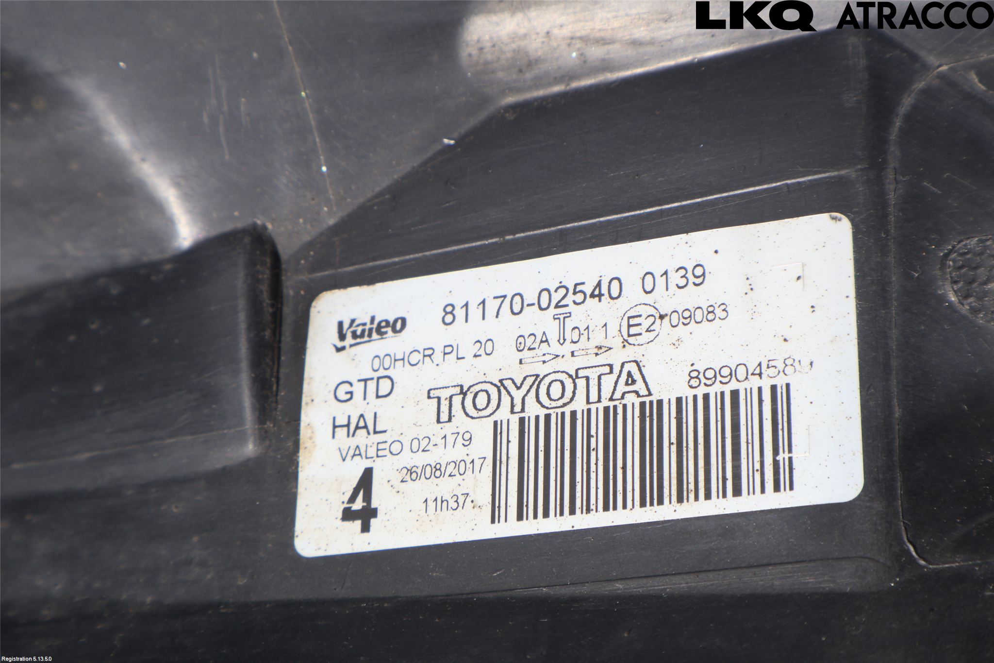 Toyota AURIS 10-12 Frontlykt Venstre