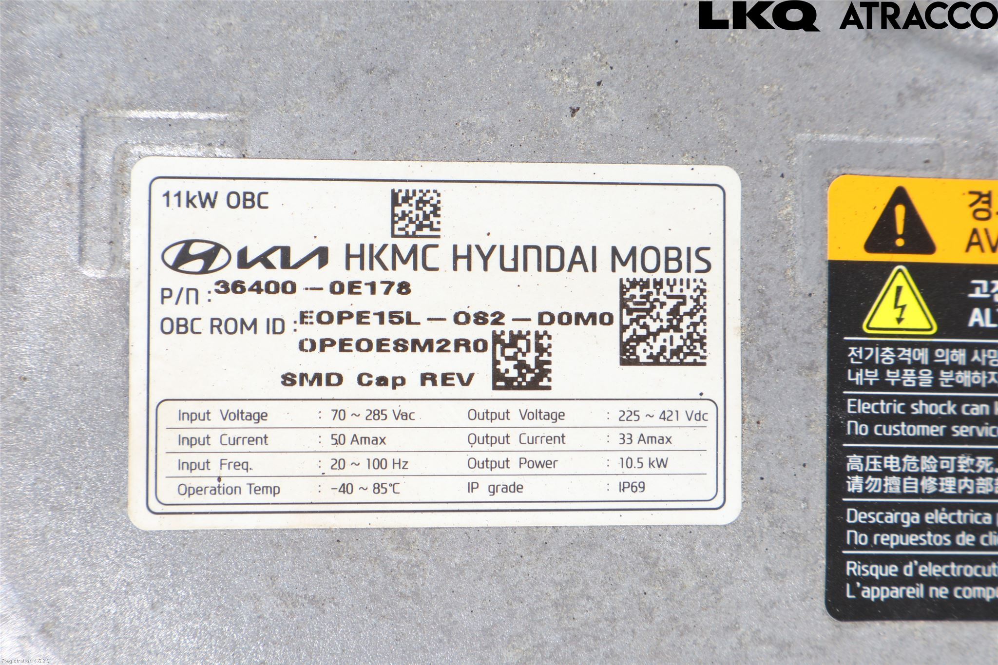 Hyundai KONA/ELECTRIC OS 18-23 Batterilader Hybrid