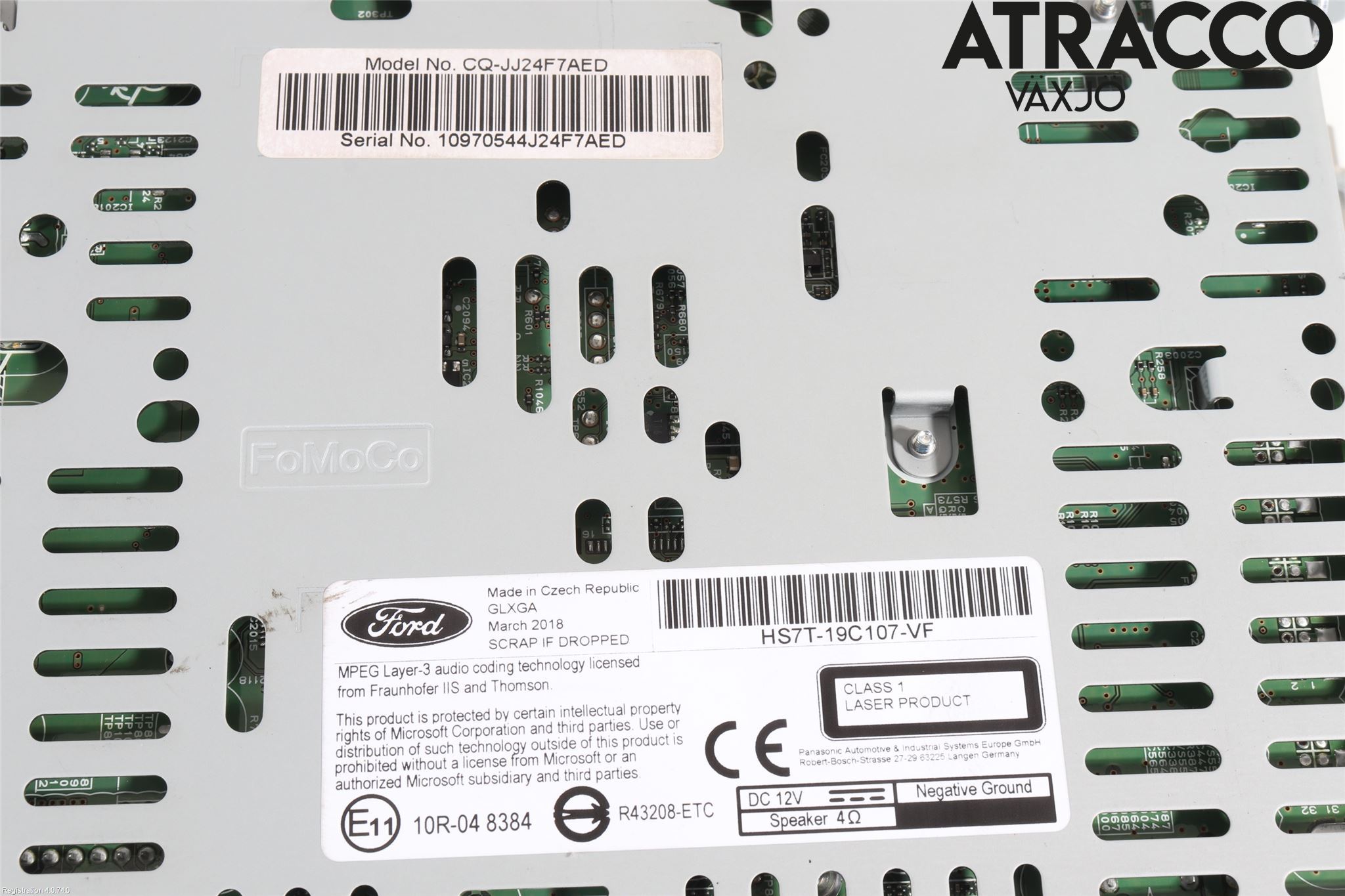 Ford MONDEO 15-22 Stereo Radio Med Cd