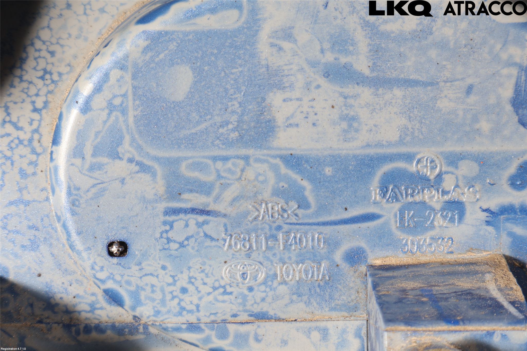Toyota C-HR 16-23 Refleksplate - Skiltplate