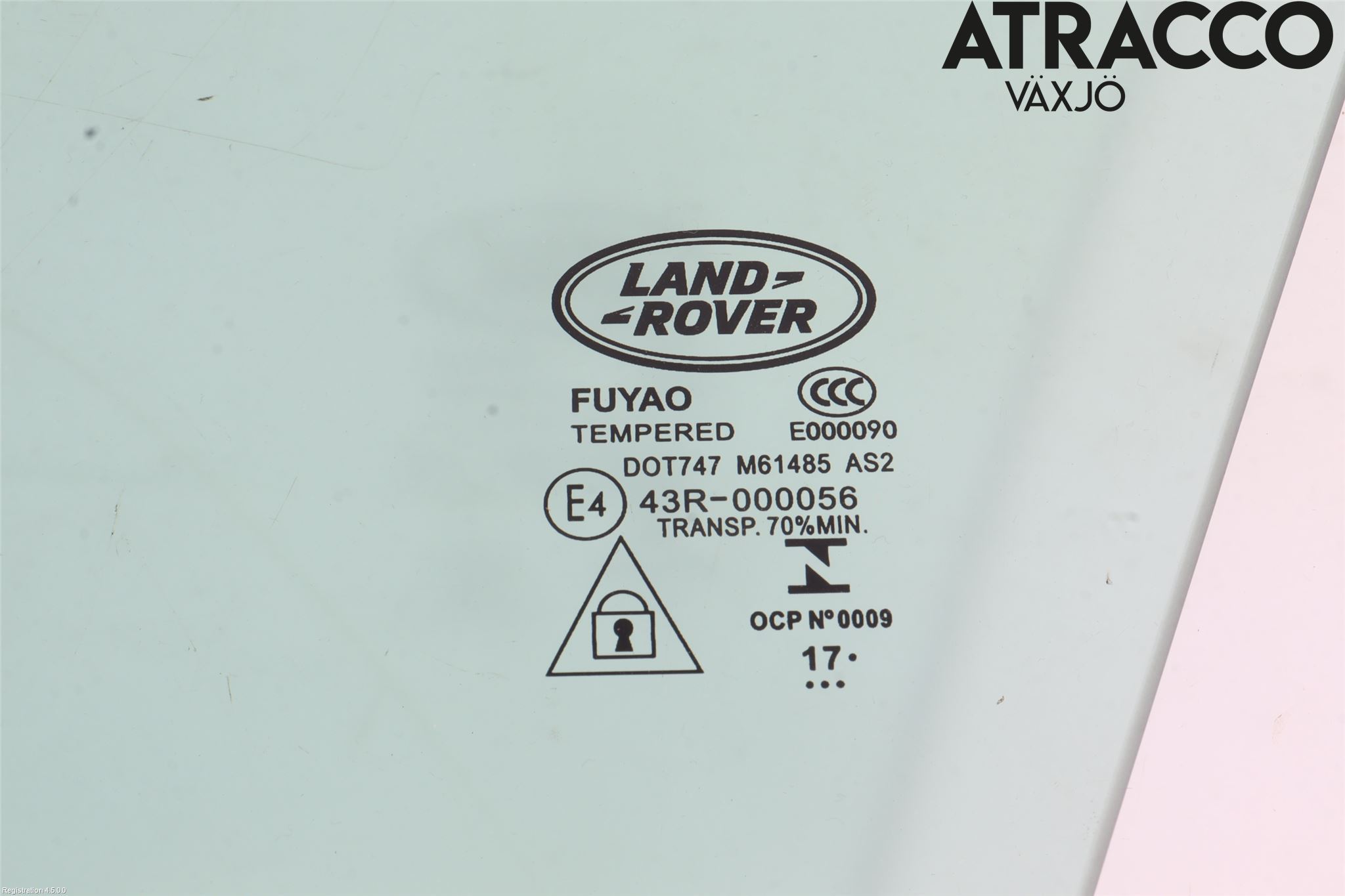 Landrover RANGE ROVER VELAR (L560) 17- Dørrute Foran Venstre 4 Dørs
