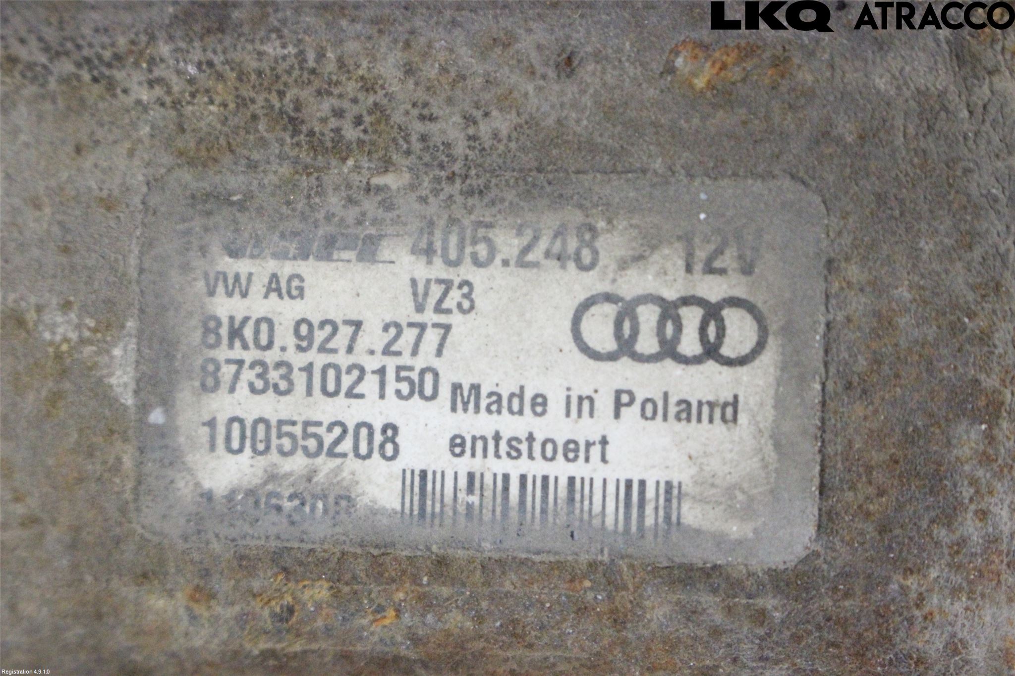 Audi A3/S3 05-13 Bakaksel Kardang Bak -Diff