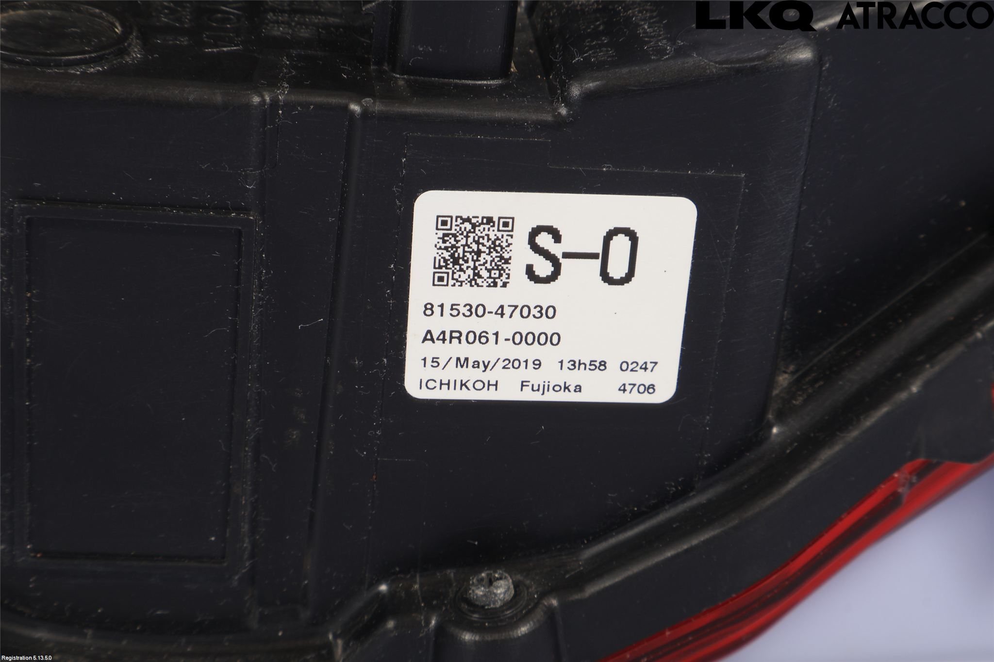 Toyota PRIUS (ZVW50) 16-21 Blinklykt Bak Høyre Kompl