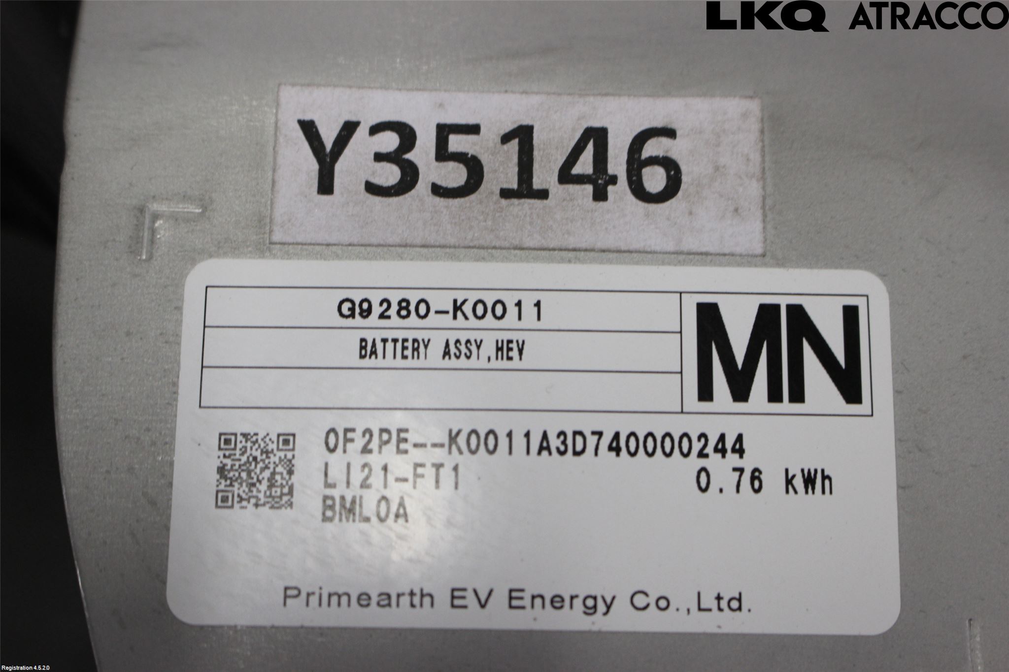 Toyota YARIS XP21 20- Hybrid Batteri