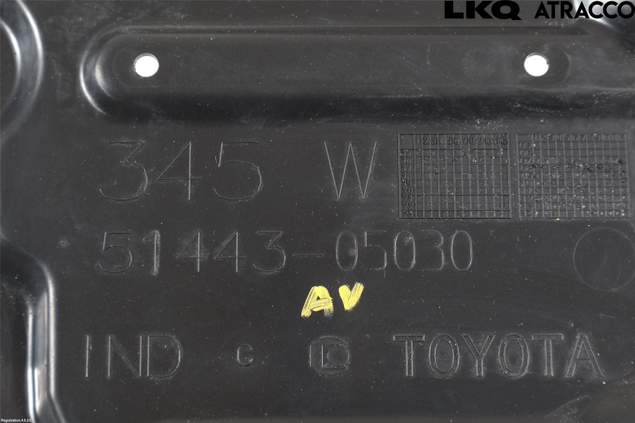 Toyota AURIS 13-19 Bunnplate U Motor-Gear-Dørk
