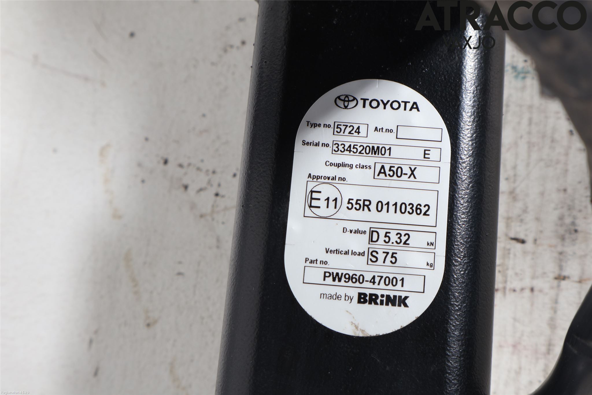 Toyota PRIUS (ZVW50) 16-21 Tilhengerfeste