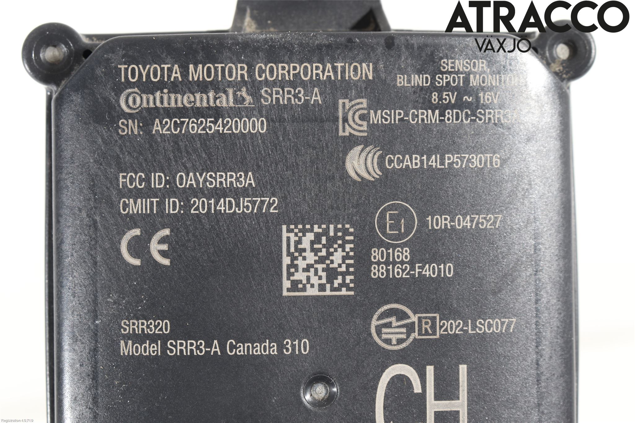 Toyota C-HR 16-23 Sensor Kollisjonsbeskyttelse