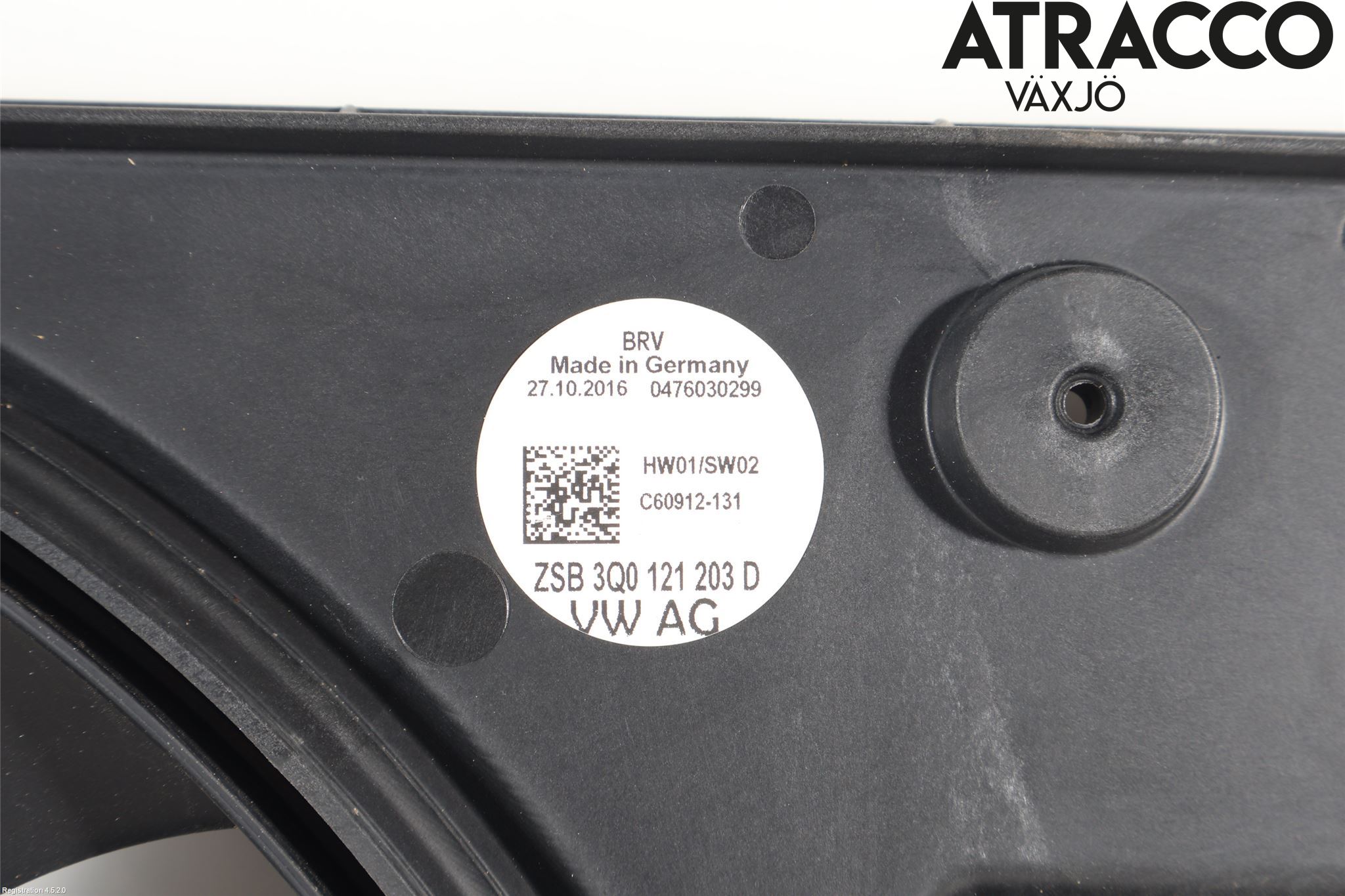 Volkswagen VW PASSAT 15-19 Kjølevifte-Radiator Hus-Kåpe