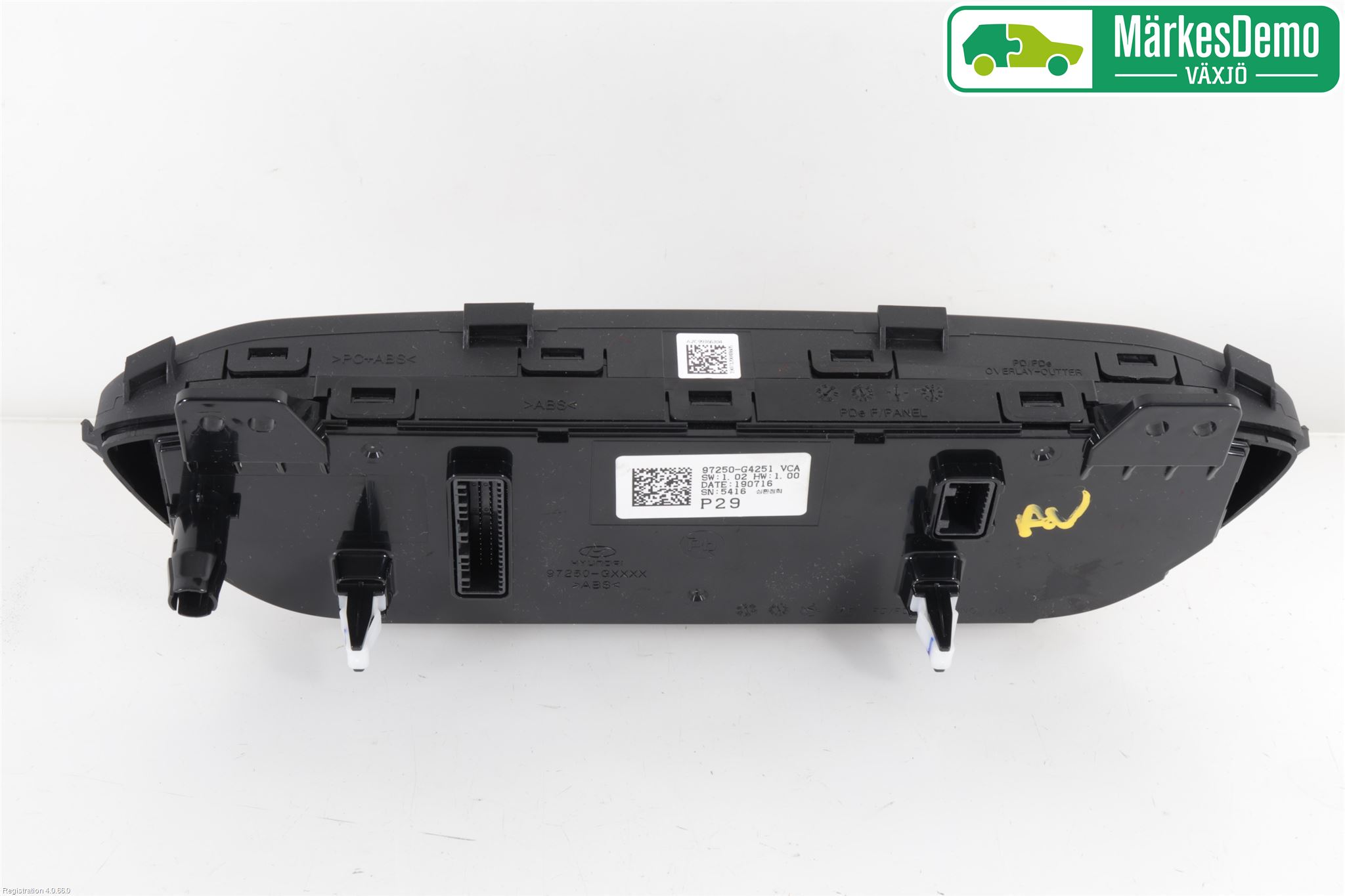 Hyundai i30 PD 17- Varme Ac Betjening-Display