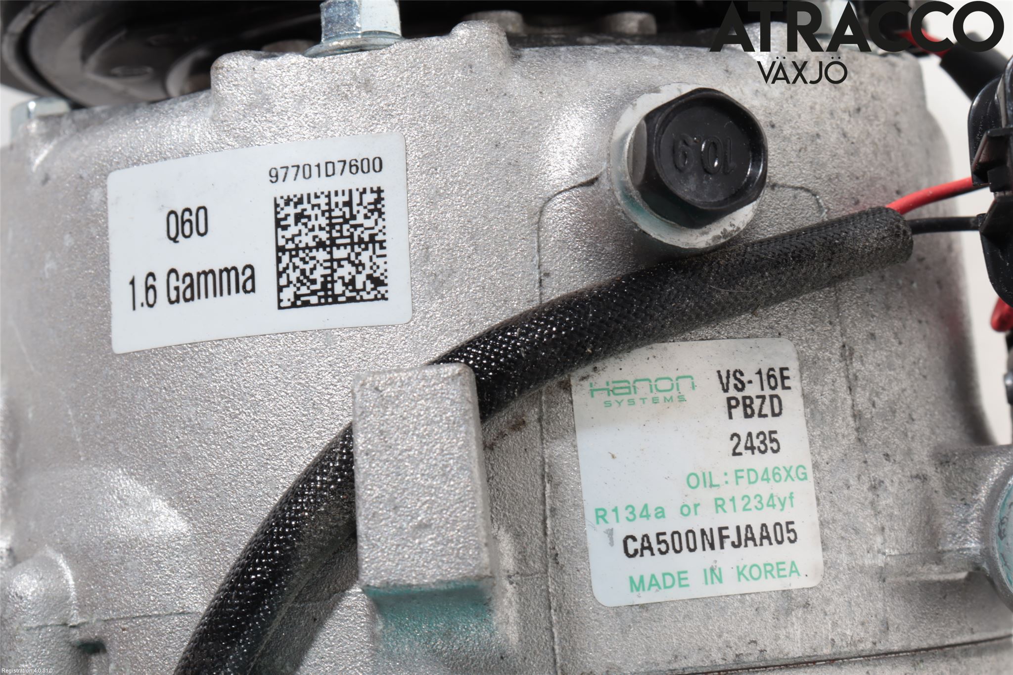 Hyundai TUCSON 05- Varme Ac Kompressor