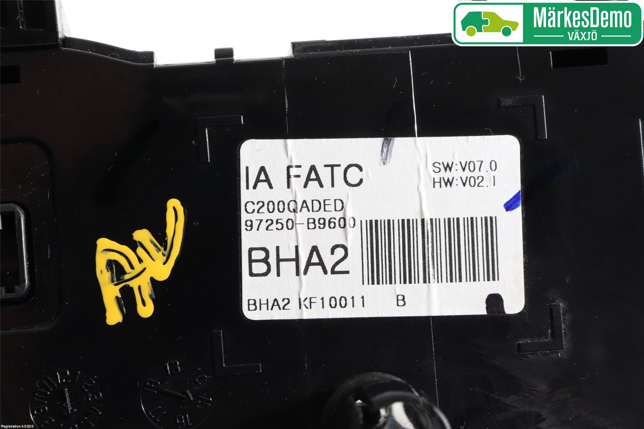Hyundai i10 BA 14-16 Varme Ac Betjening-Display