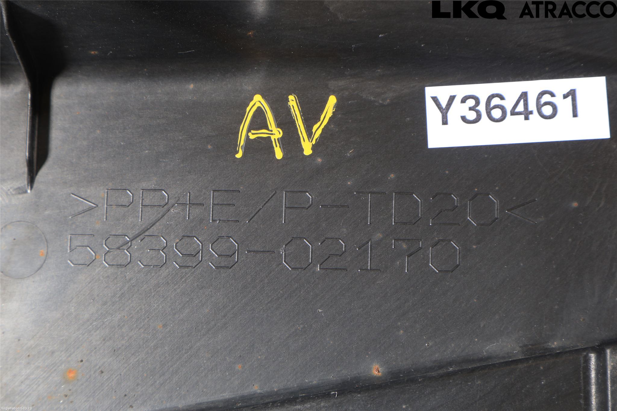 Toyota COROLLA 19- Bunnplate U Motor-Gear-Dørk