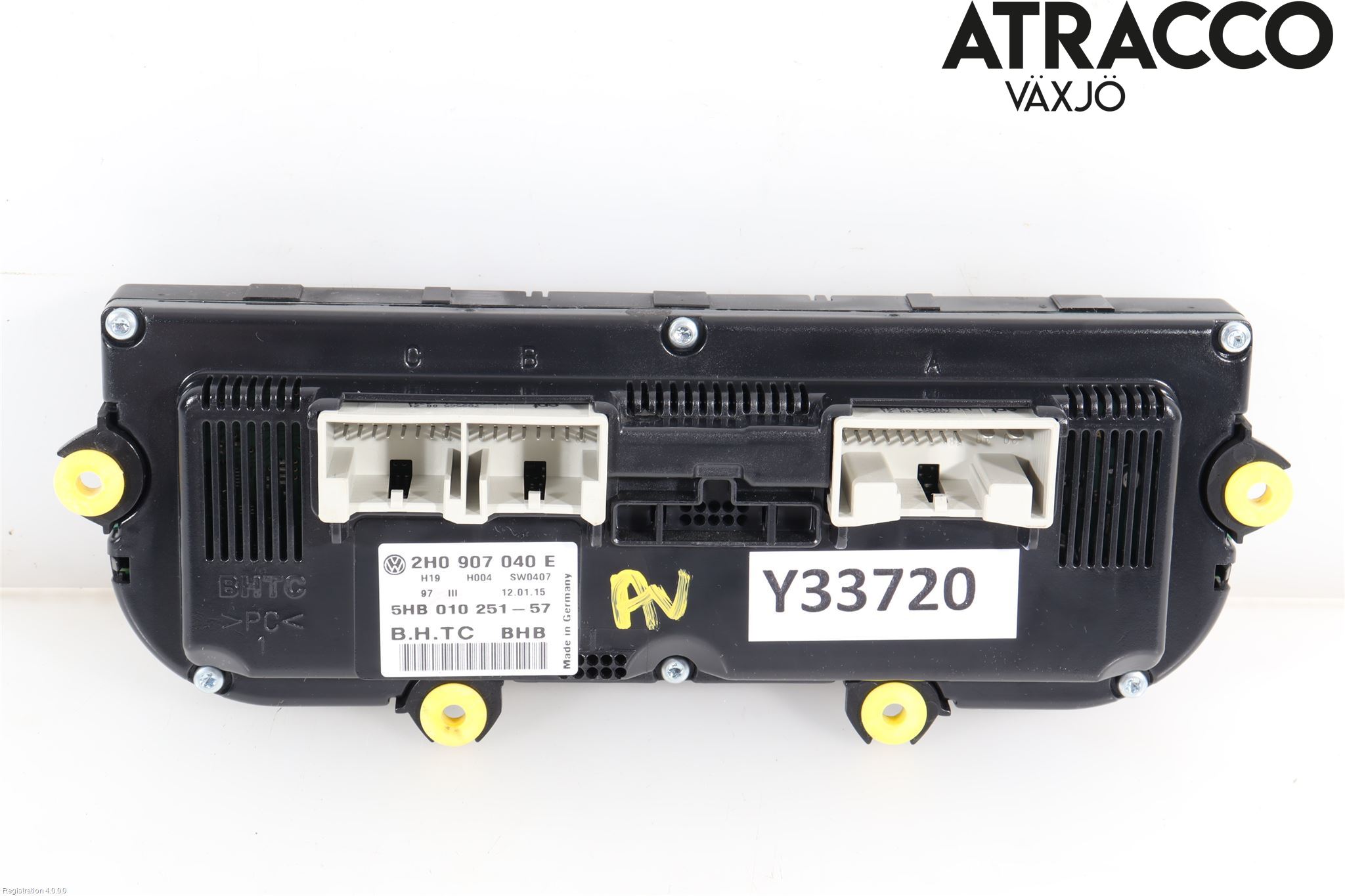 Volkswagen VW AMAROK 2H 10-22 Varme Ac Betjening-Display
