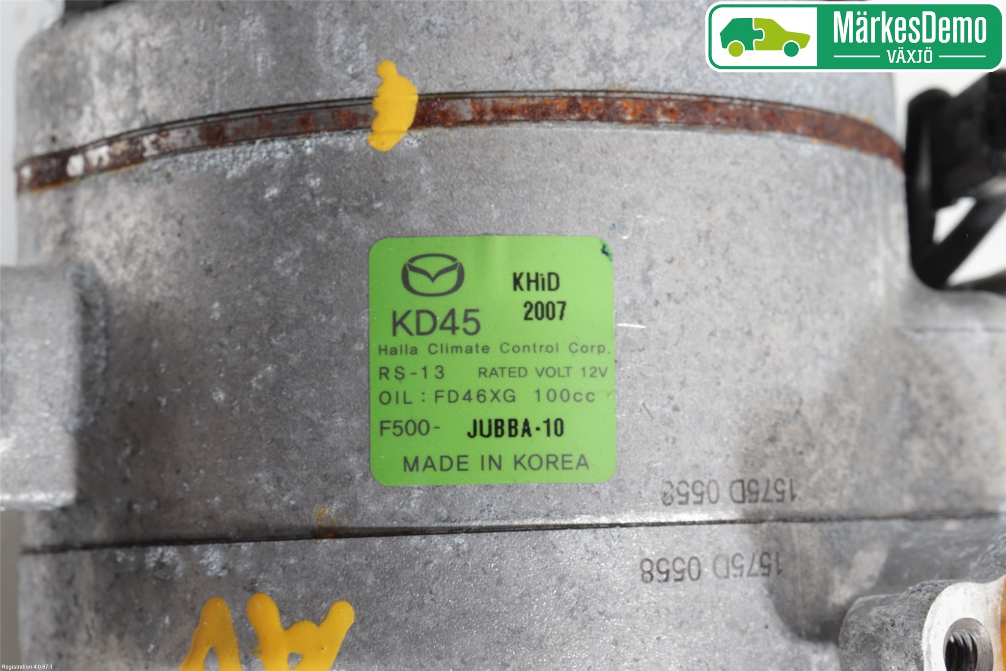Mazda 3 III 14-19 Varme Ac Kompressor