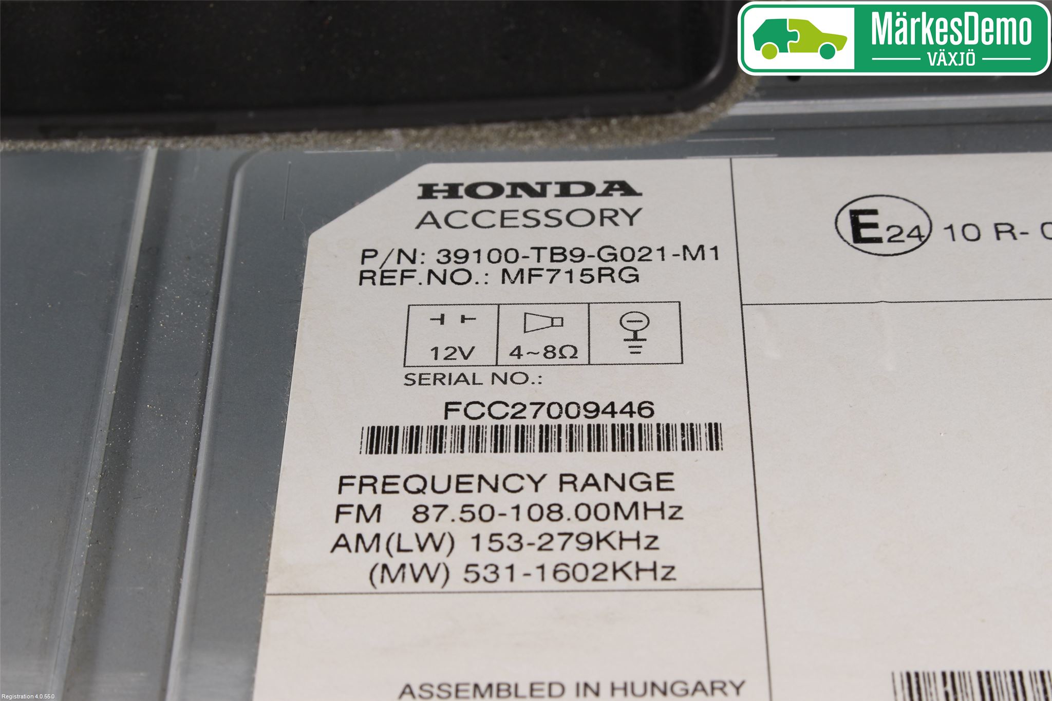 Honda CIVIC 12-16 Stereo Radio Med Cd