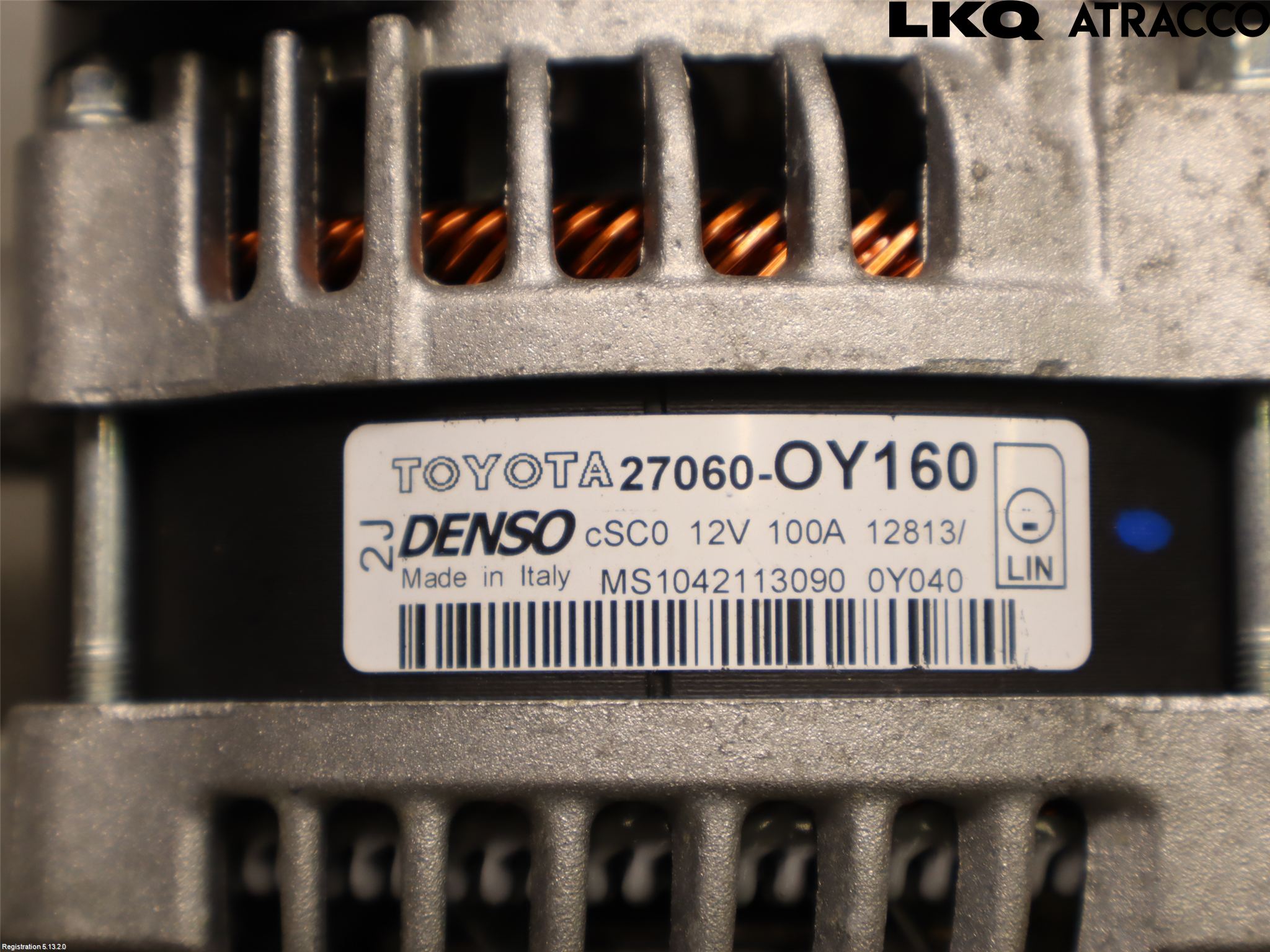 Toyota YARIS XP130 12-14 Dynamo