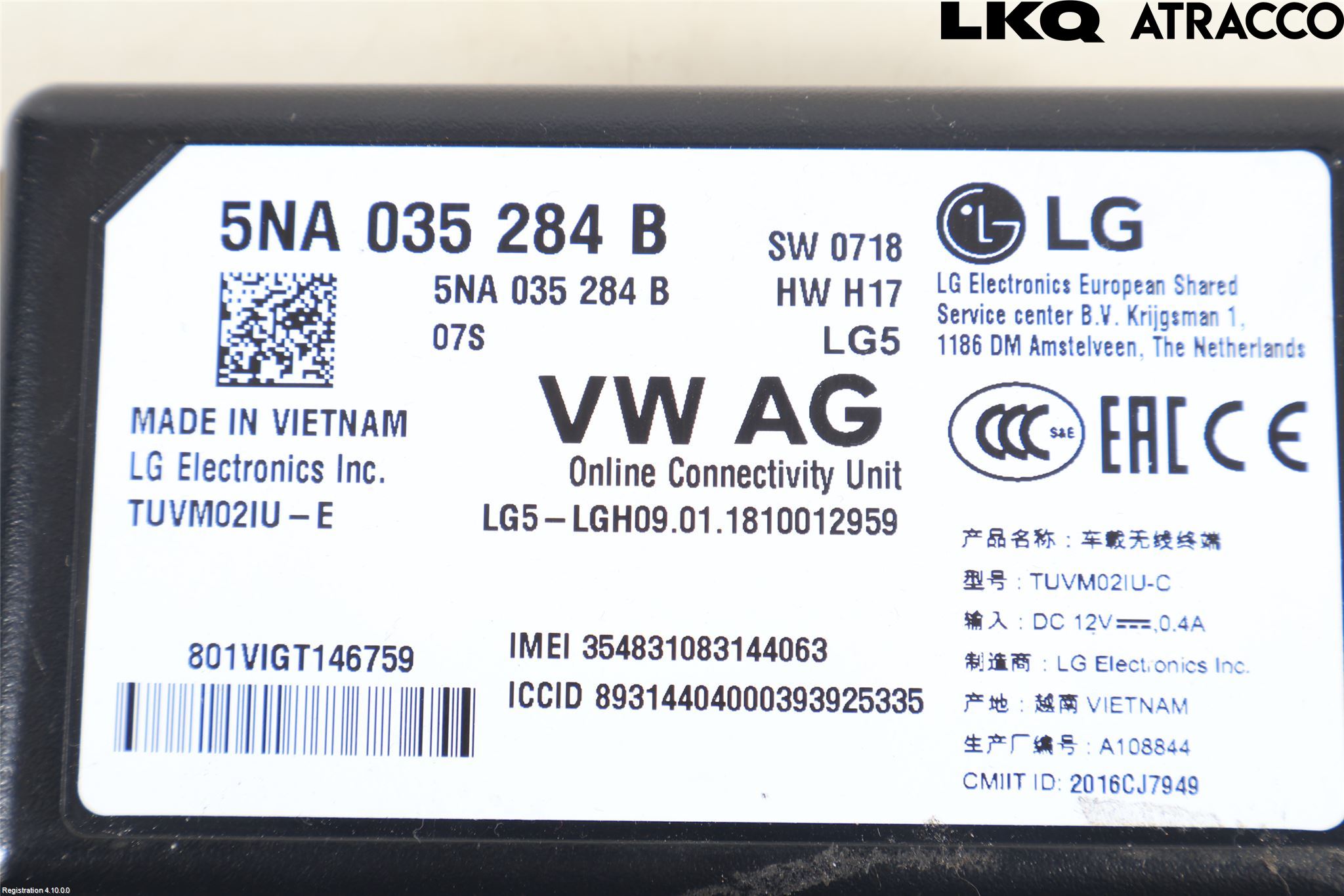 Volkswagen VW PASSAT 15-19 Styreenhet Øvrig