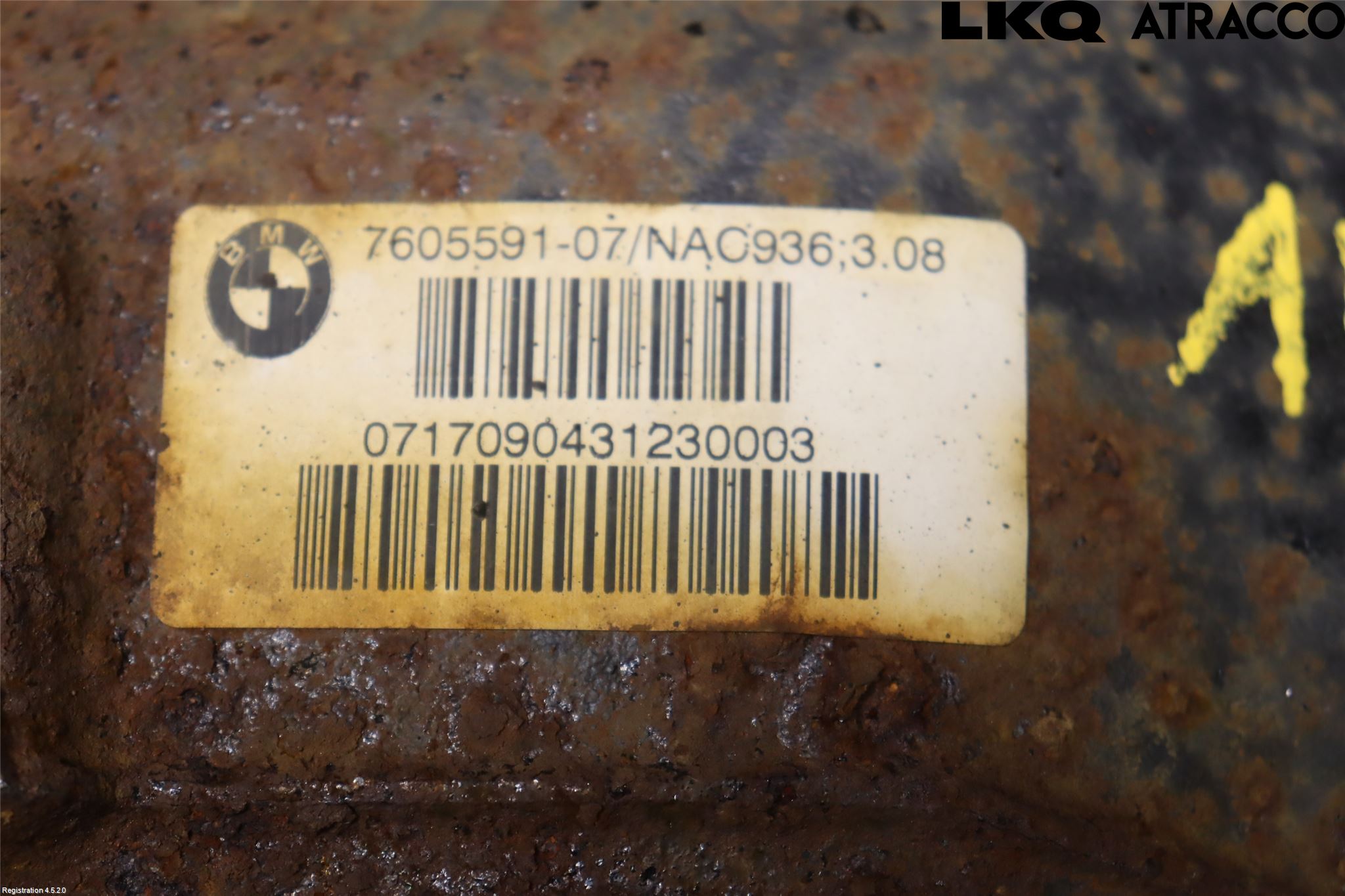 BMW 1 F20/F21 11-19 Bakaksel Kardang Bak -Diff