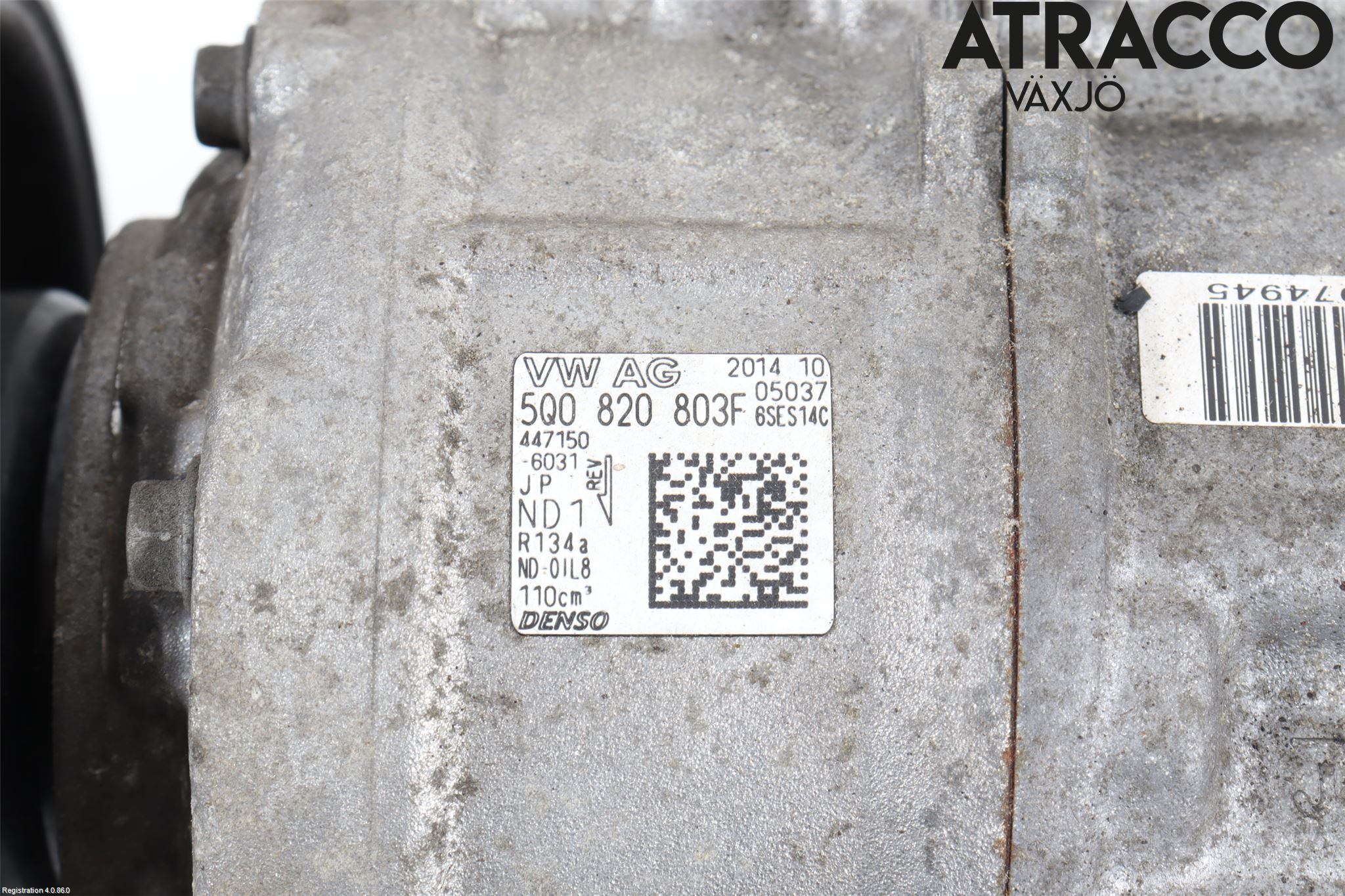 Audi A3/S3 8V 13-20 Varme Ac Kompressor