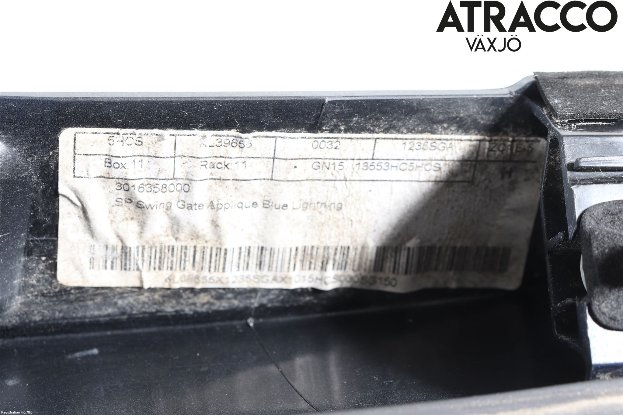Ford ECOSPORT 17- Refleksplate - Skiltplate