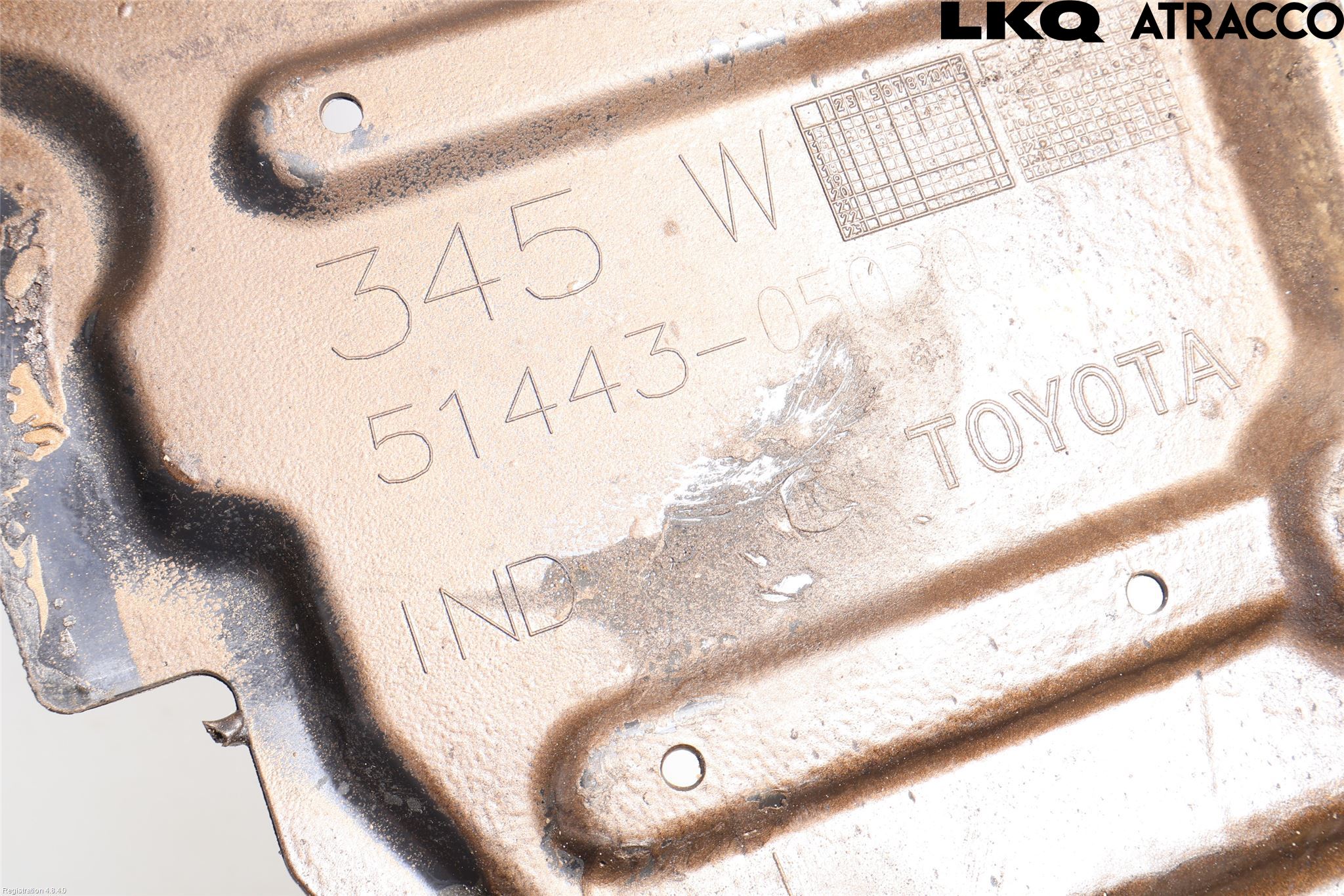 Toyota AURIS 13-19 Bunnplate U Motor-Gear-Dørk