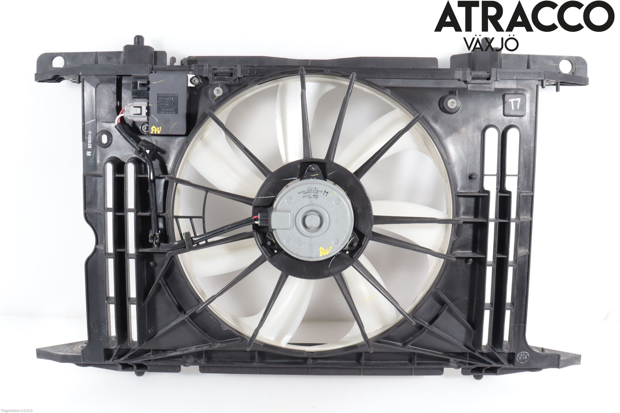 Toyota VERSO 09-18 Kjølevifte-Radiator Hus-Kåpe
