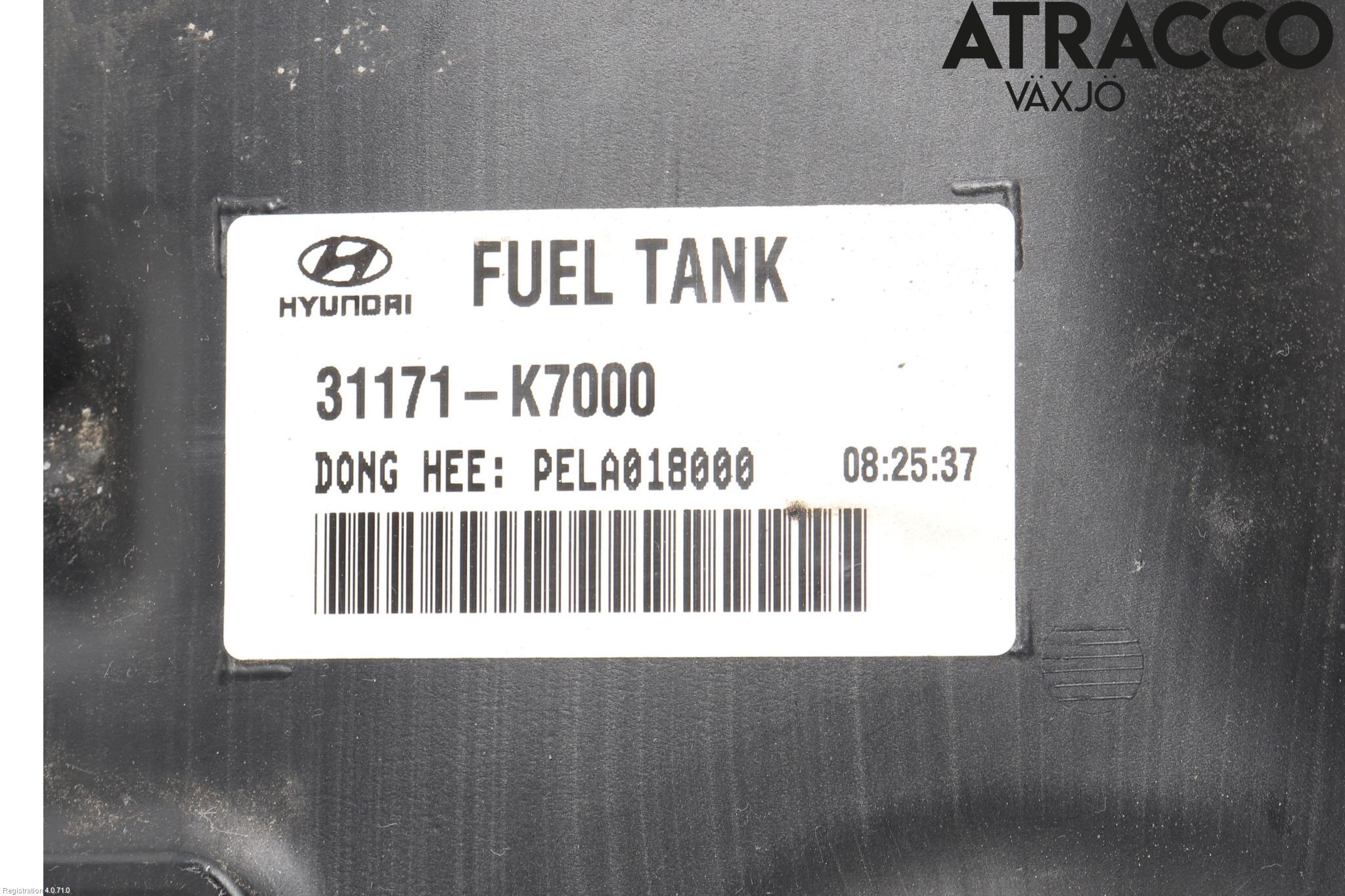 Hyundai i10 LA 20- Drivstofftank Innsprøytning